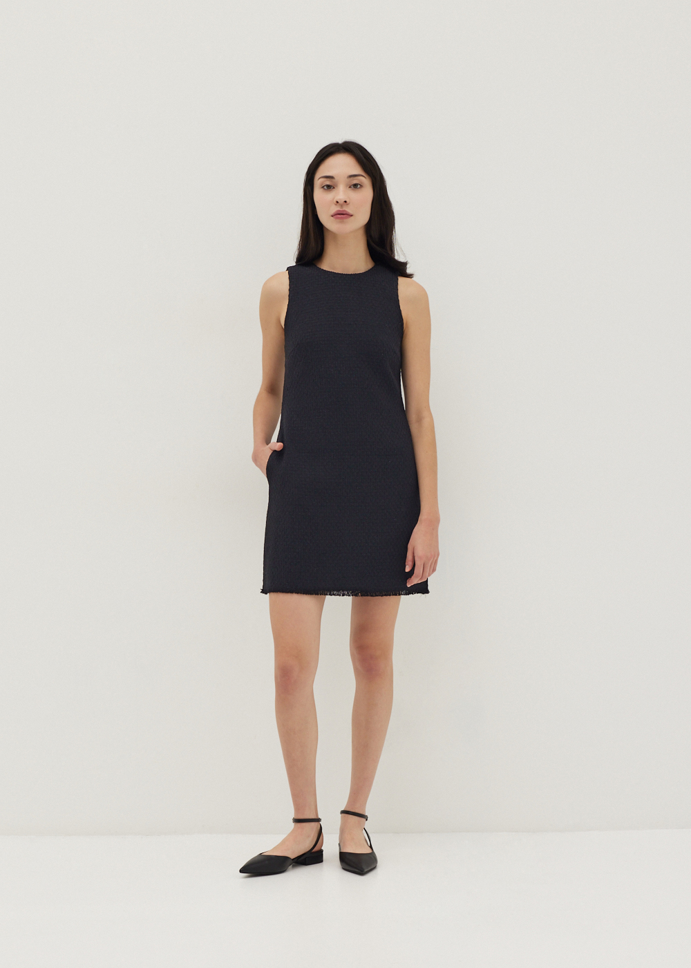 

Sallie Tweed Shift Mini Dress-014-M
