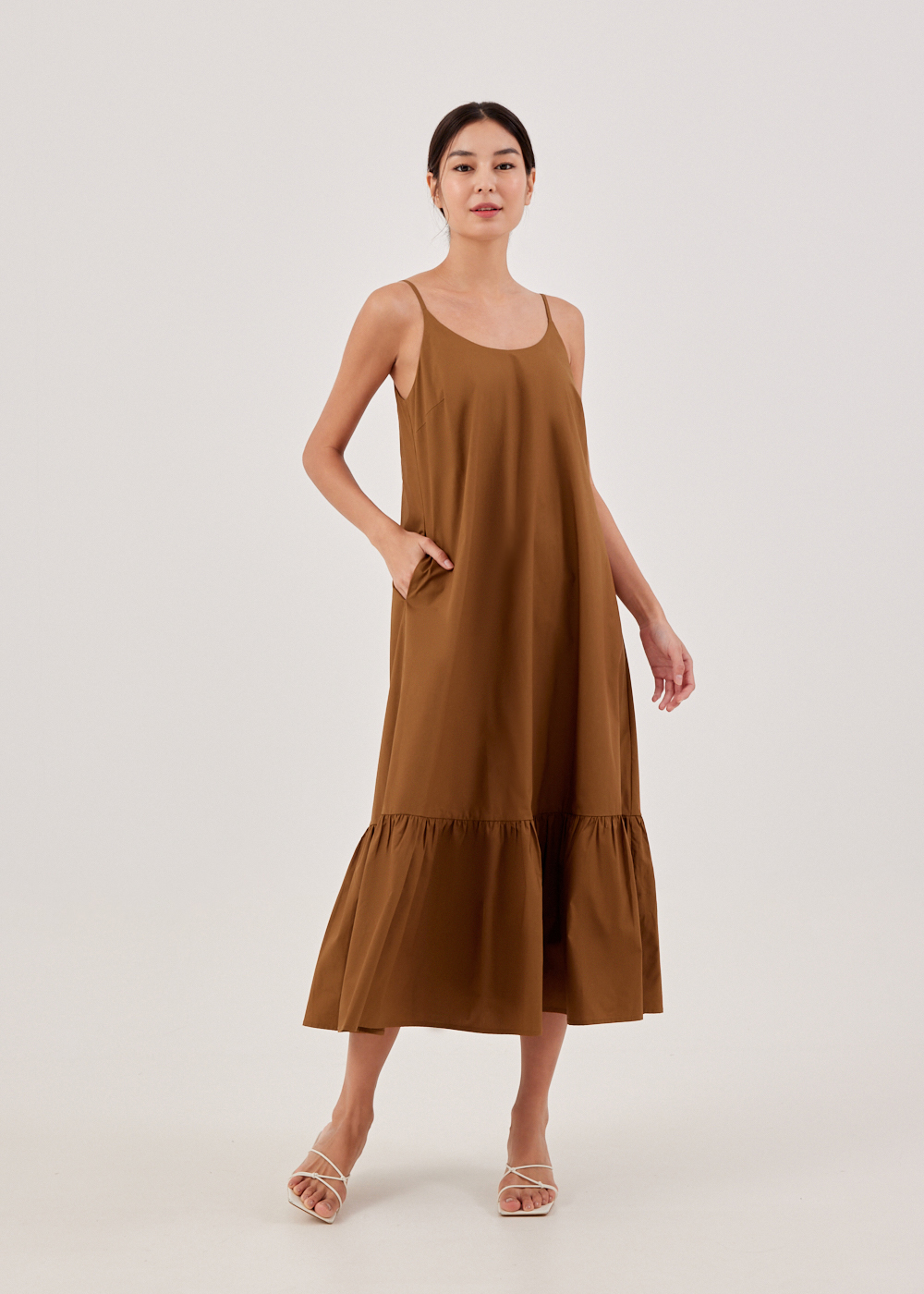 

Philippa Cotton Ruffle Maxi Dress-277-XS