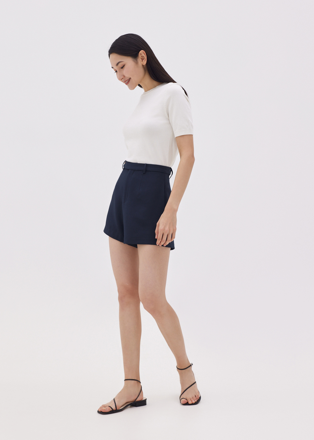 

Shirlene High Waist Shorts-052-XXS
