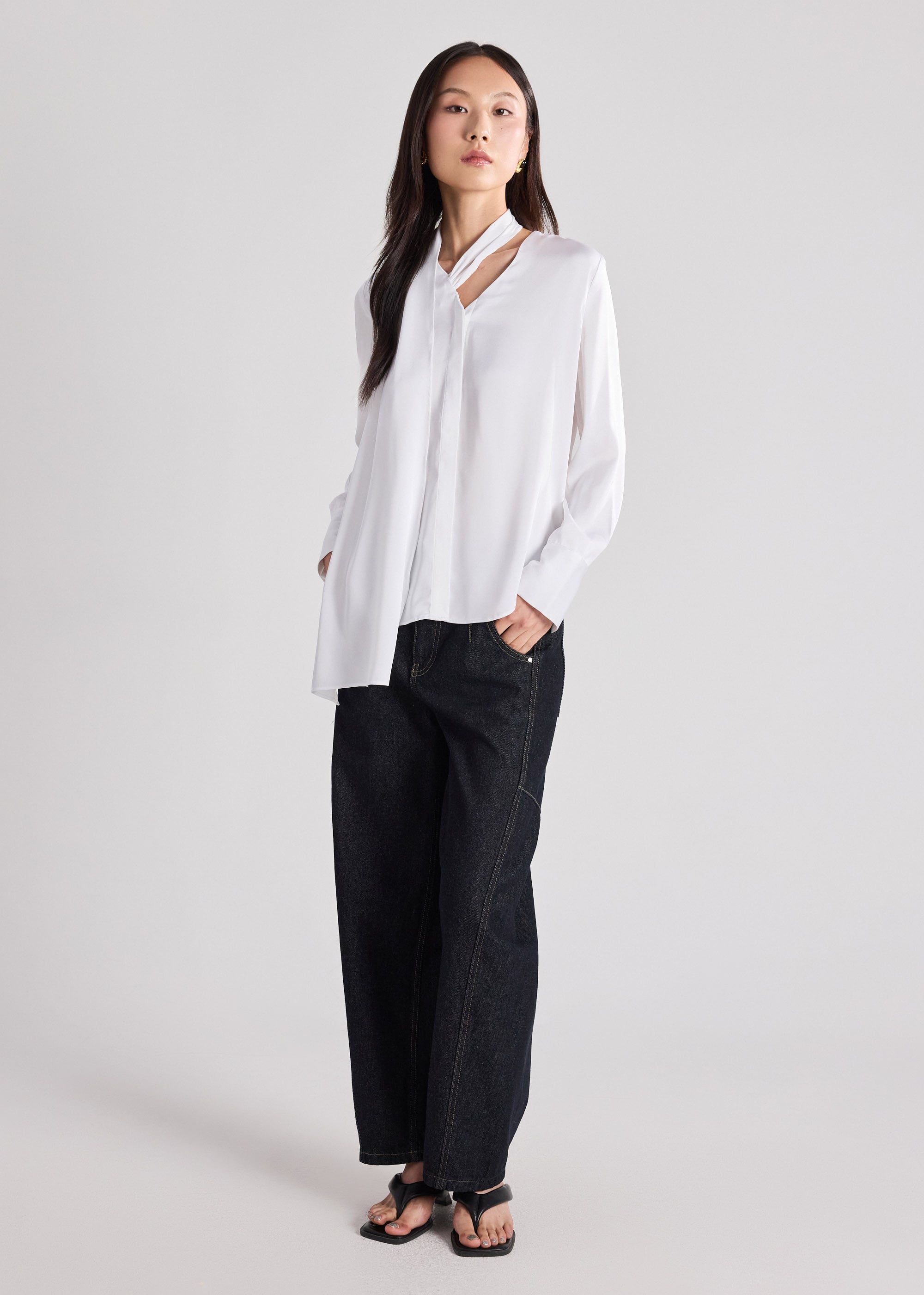 RuchedReady® Multi-way Satin Shirt Love, Bonito