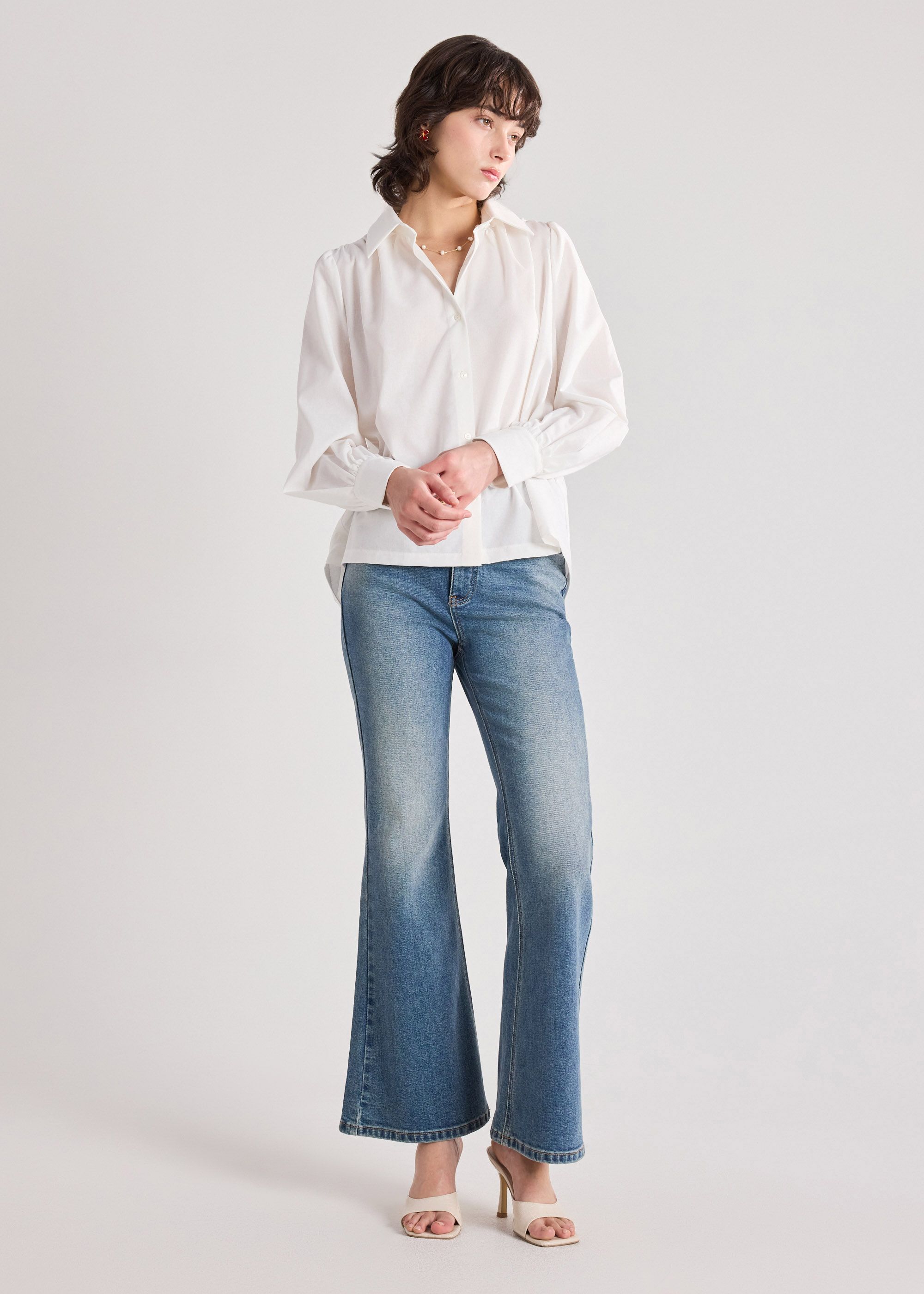RuchedReady® Poet Sleeve Shirt Love, Bonito