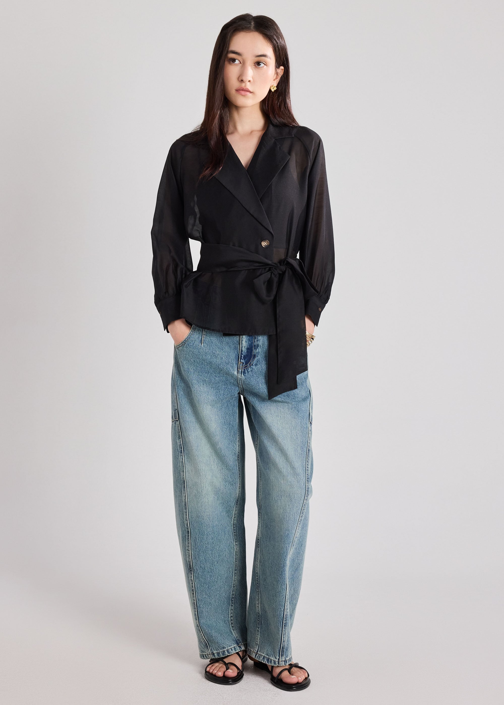 RuchedReady® Sheer Blouse Love, Bonito