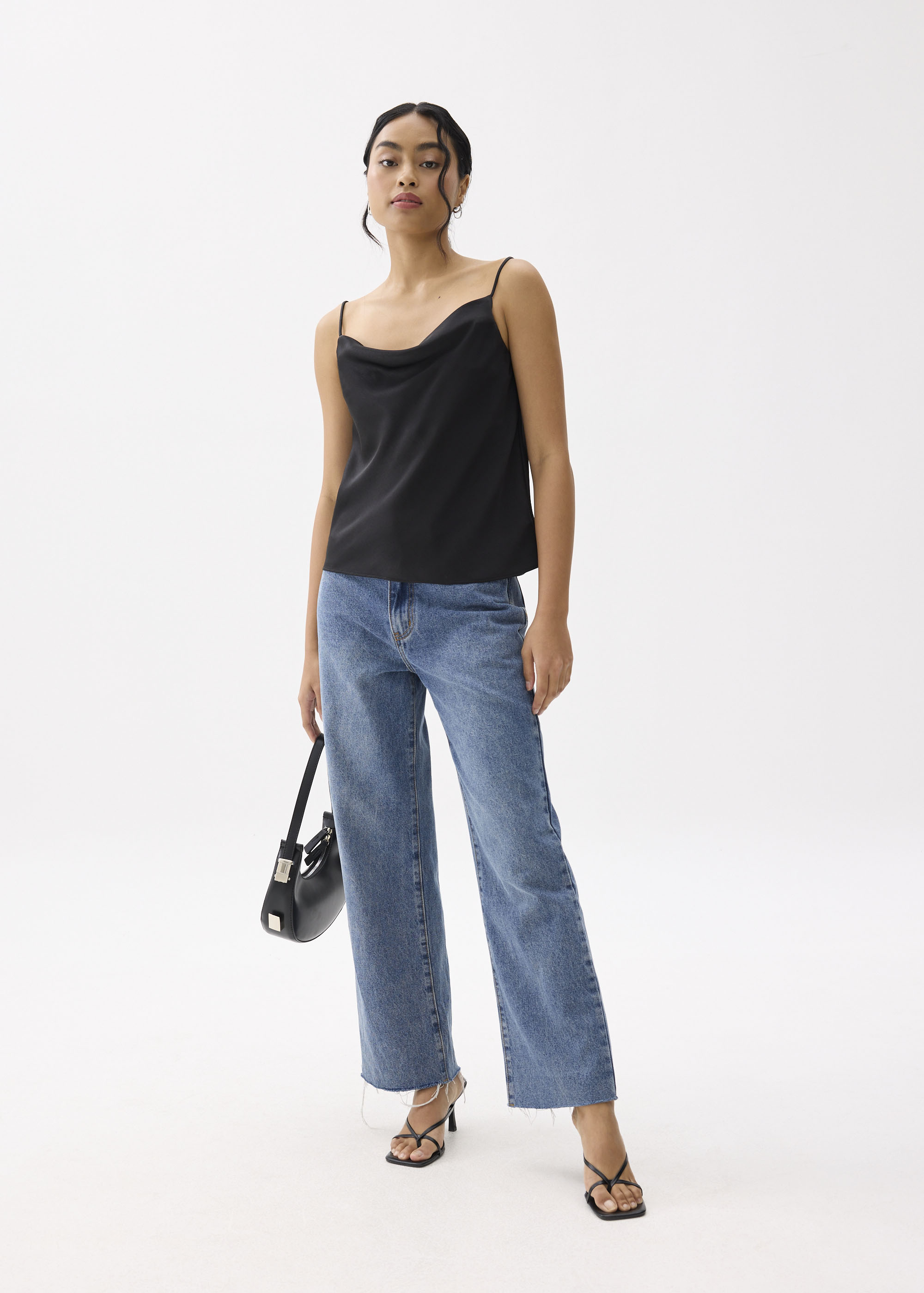 

Sophia Cowl Neck Camisole Top-014-XXS