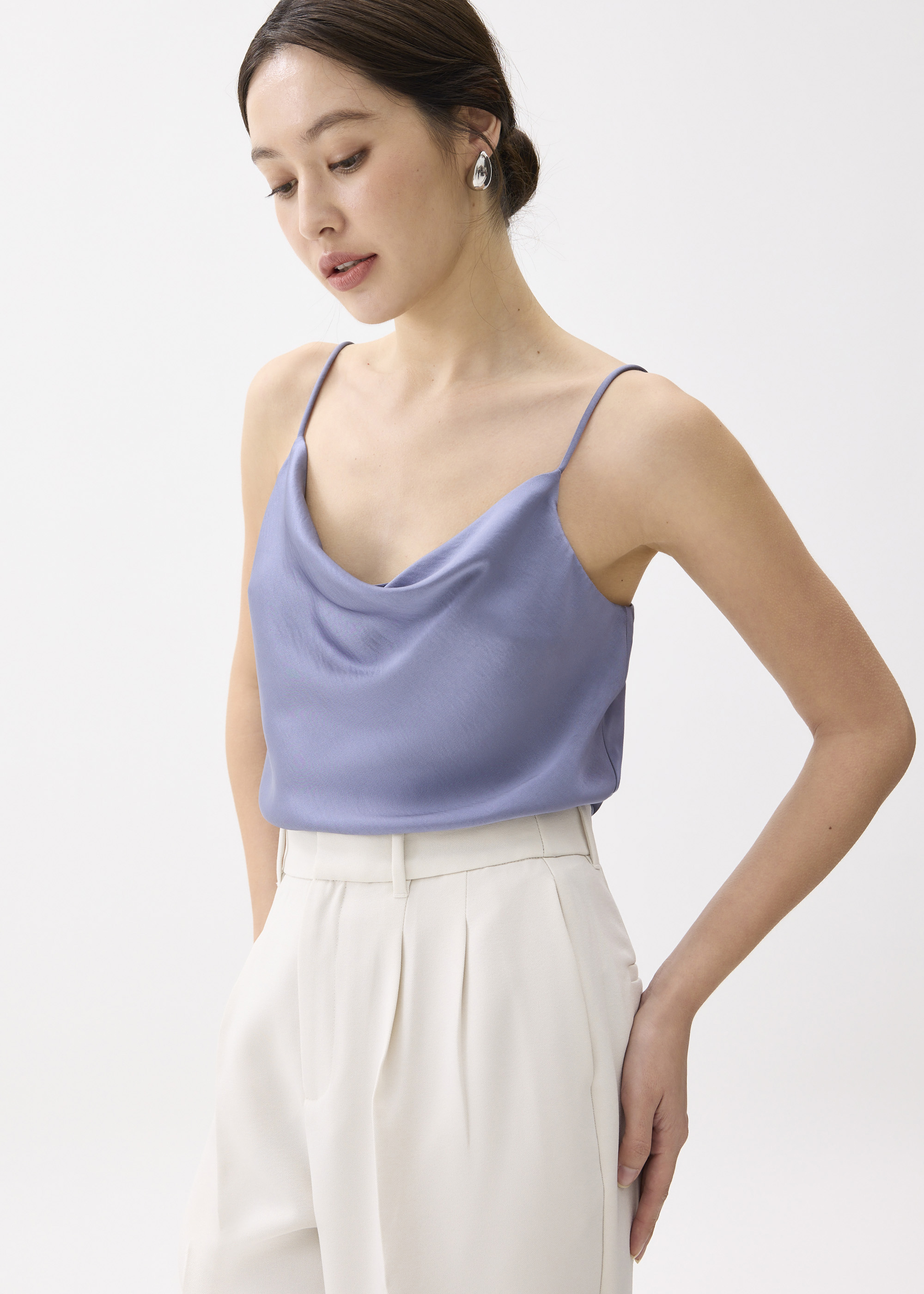 

Sophia Cowl Neck Camisole Top-169-L