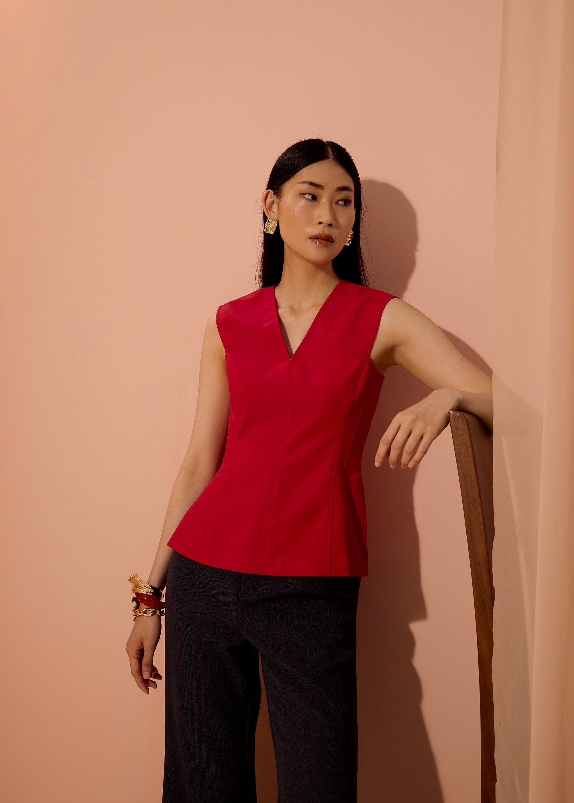 

Sofi V-neck Top Love, Bonito