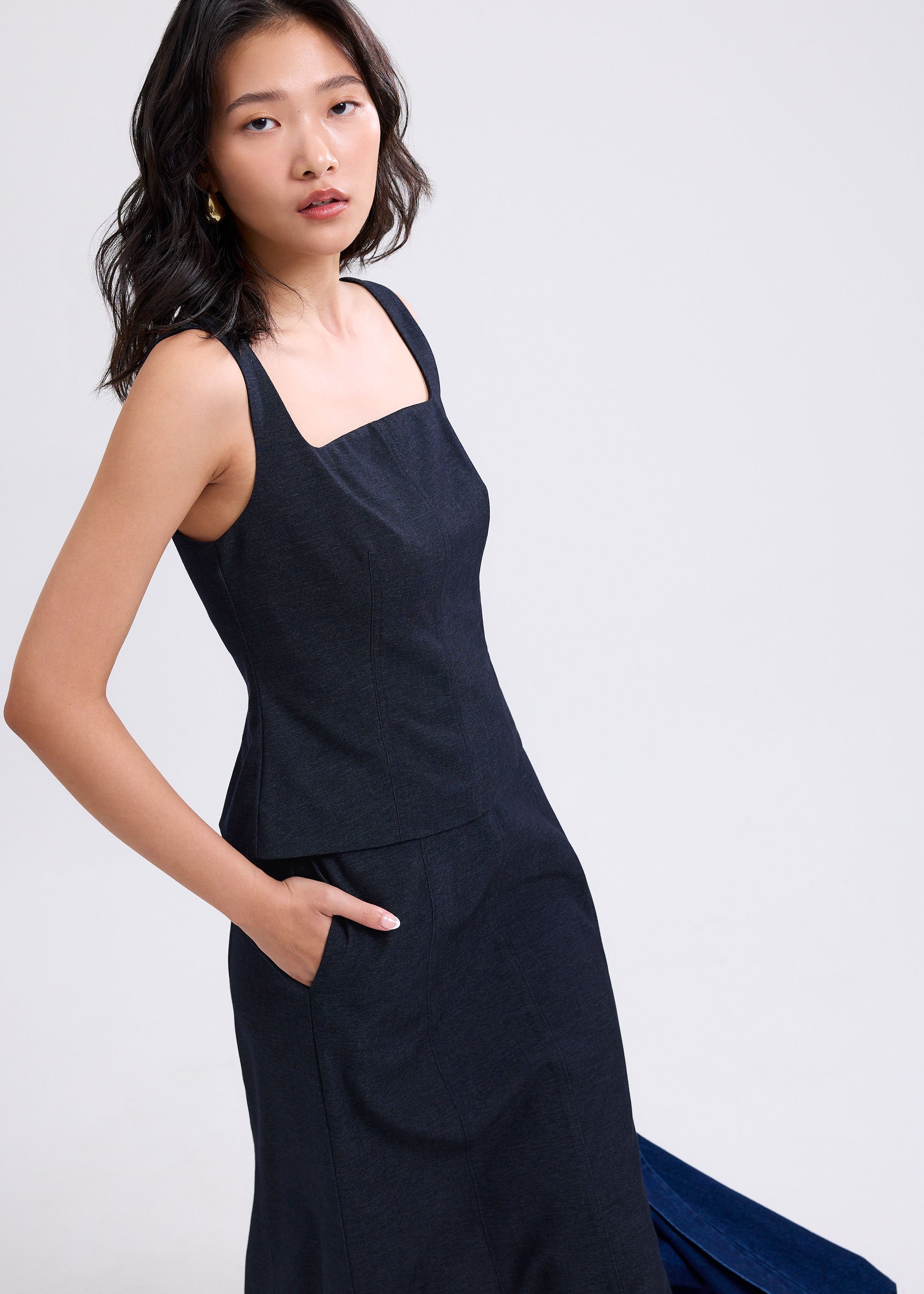 

Jasmine Soft Square Neck Fitted Top Love, Bonito