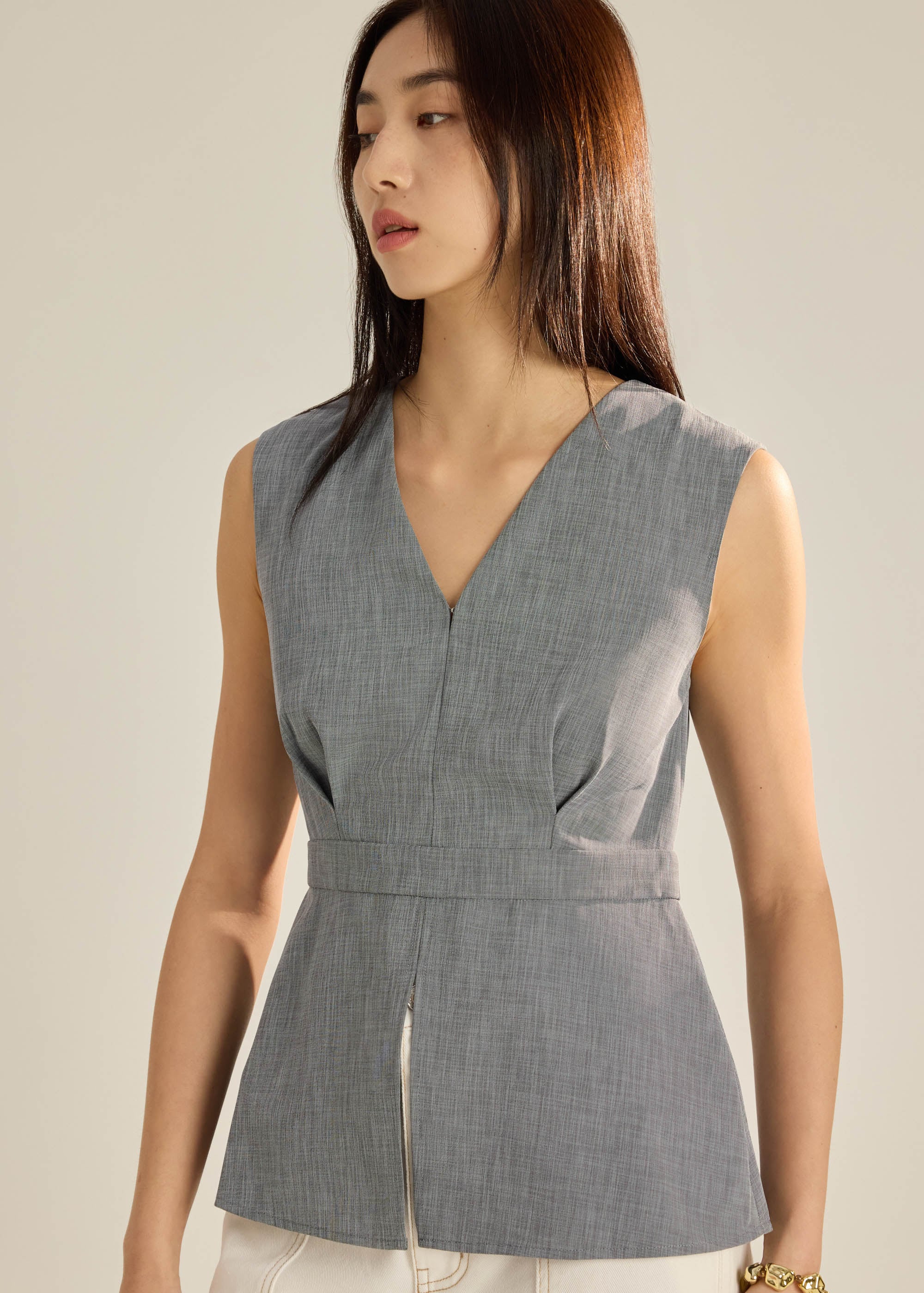 Alicia Melange Peplum Top Love, Bonito: retailer-supplied image