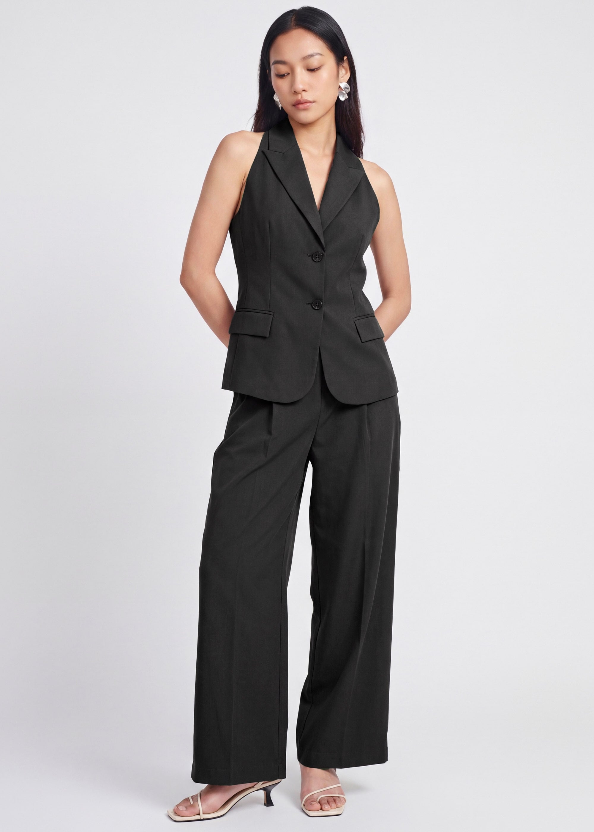 PETITE Leggy™ Pintuck Waist Pants Love, Bonito: retailer-supplied image