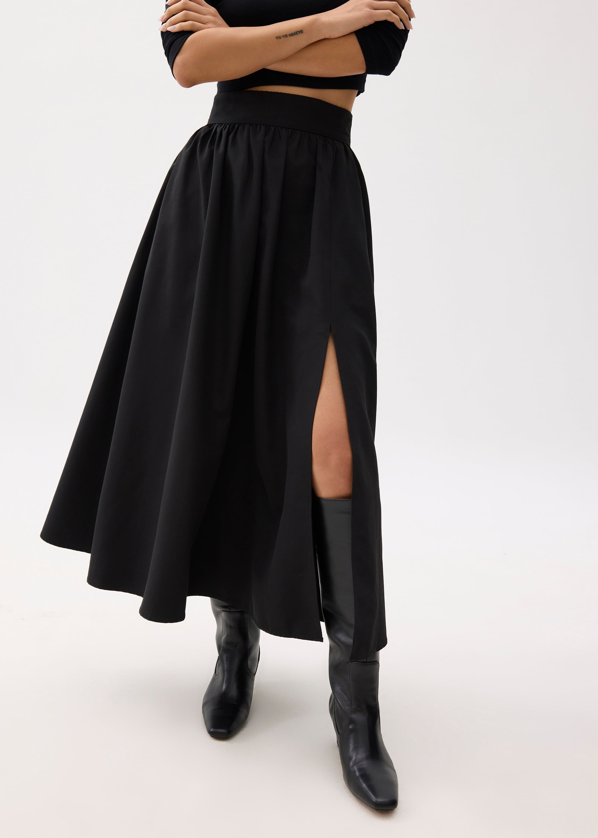 Zoe Flare Maxi Skirt Love, Bonito