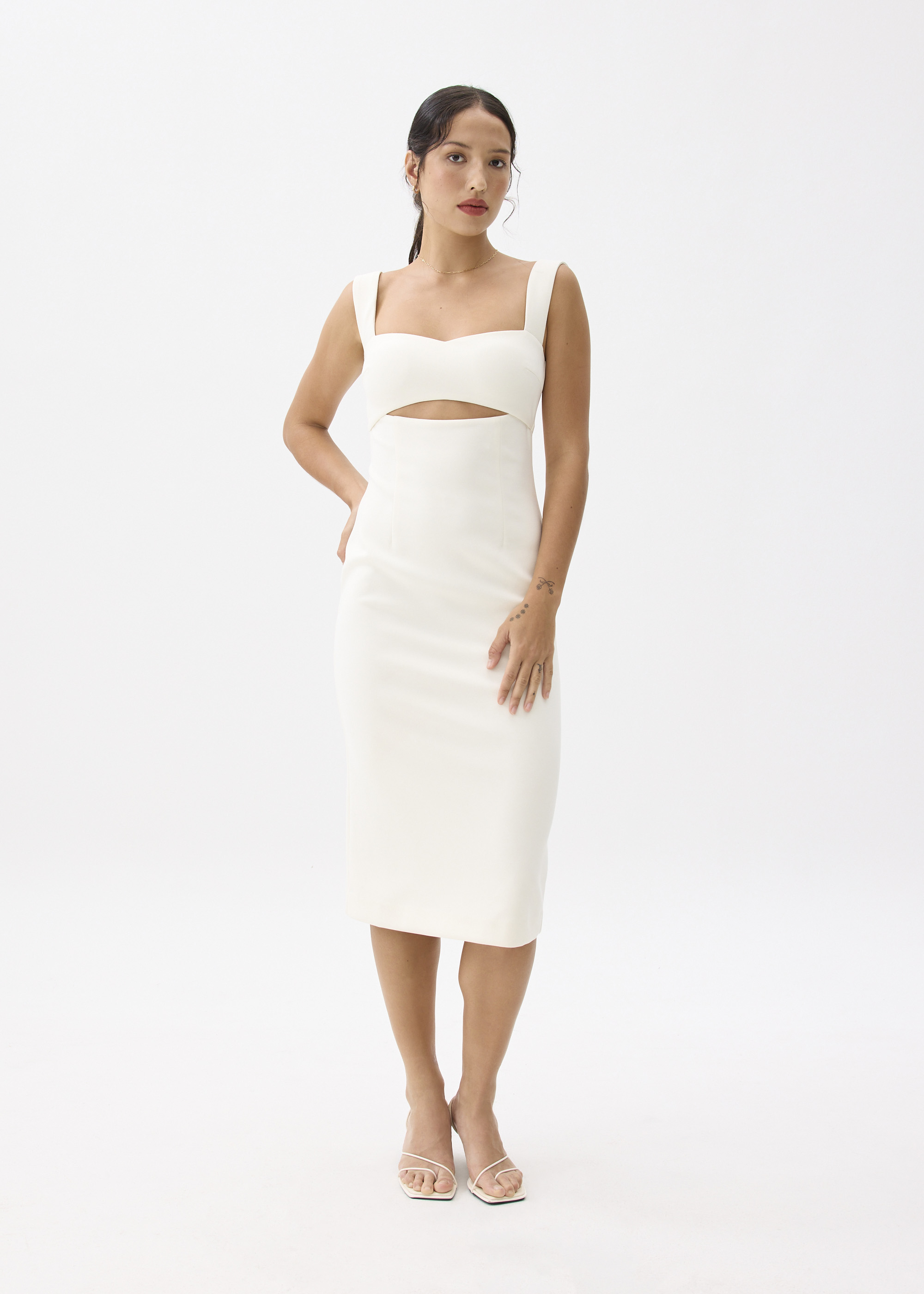 

Nicole Padded Cut Out Midi Dress-106-L