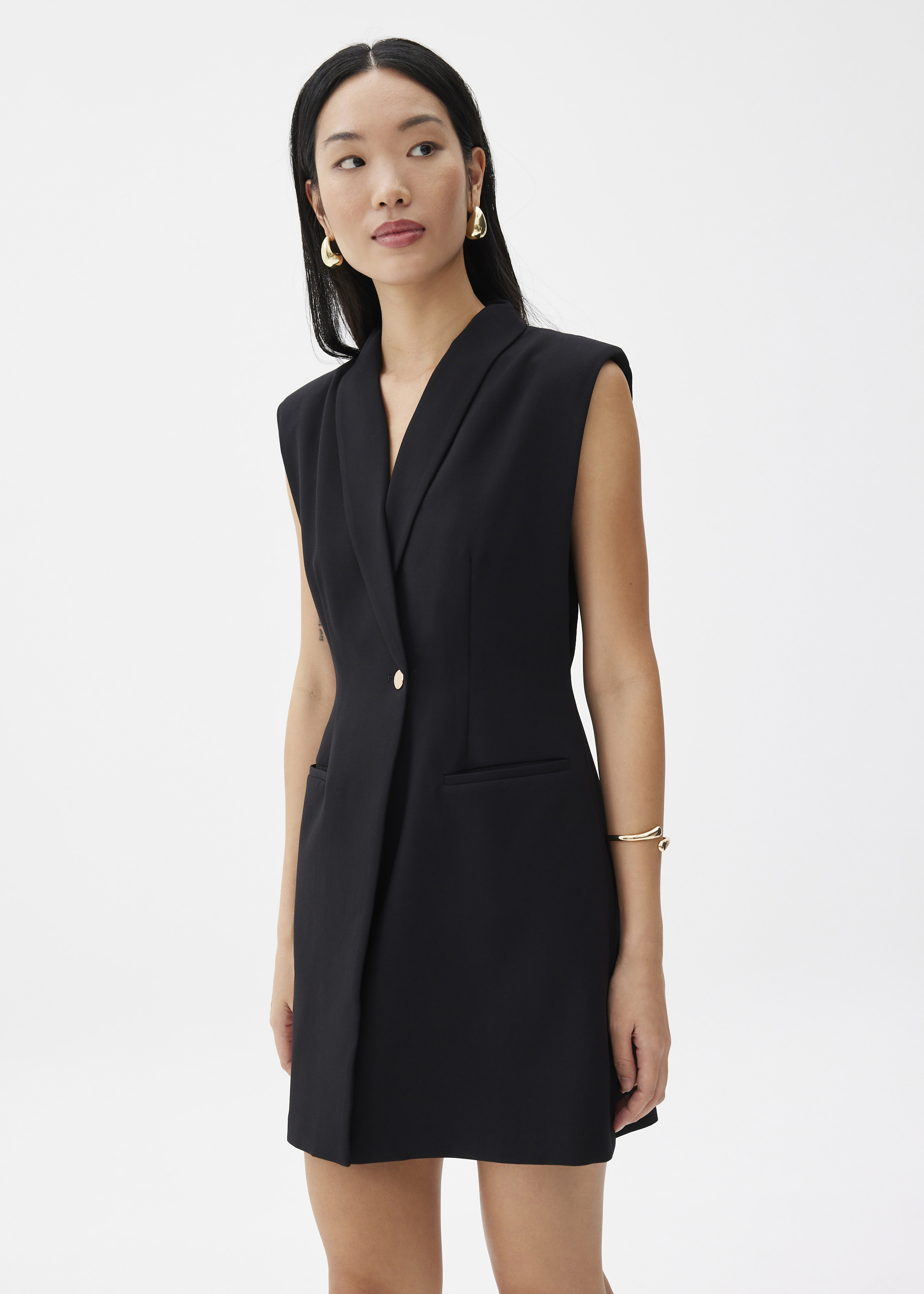 

Jeon Tailored Blazer Dress-014-XXS
