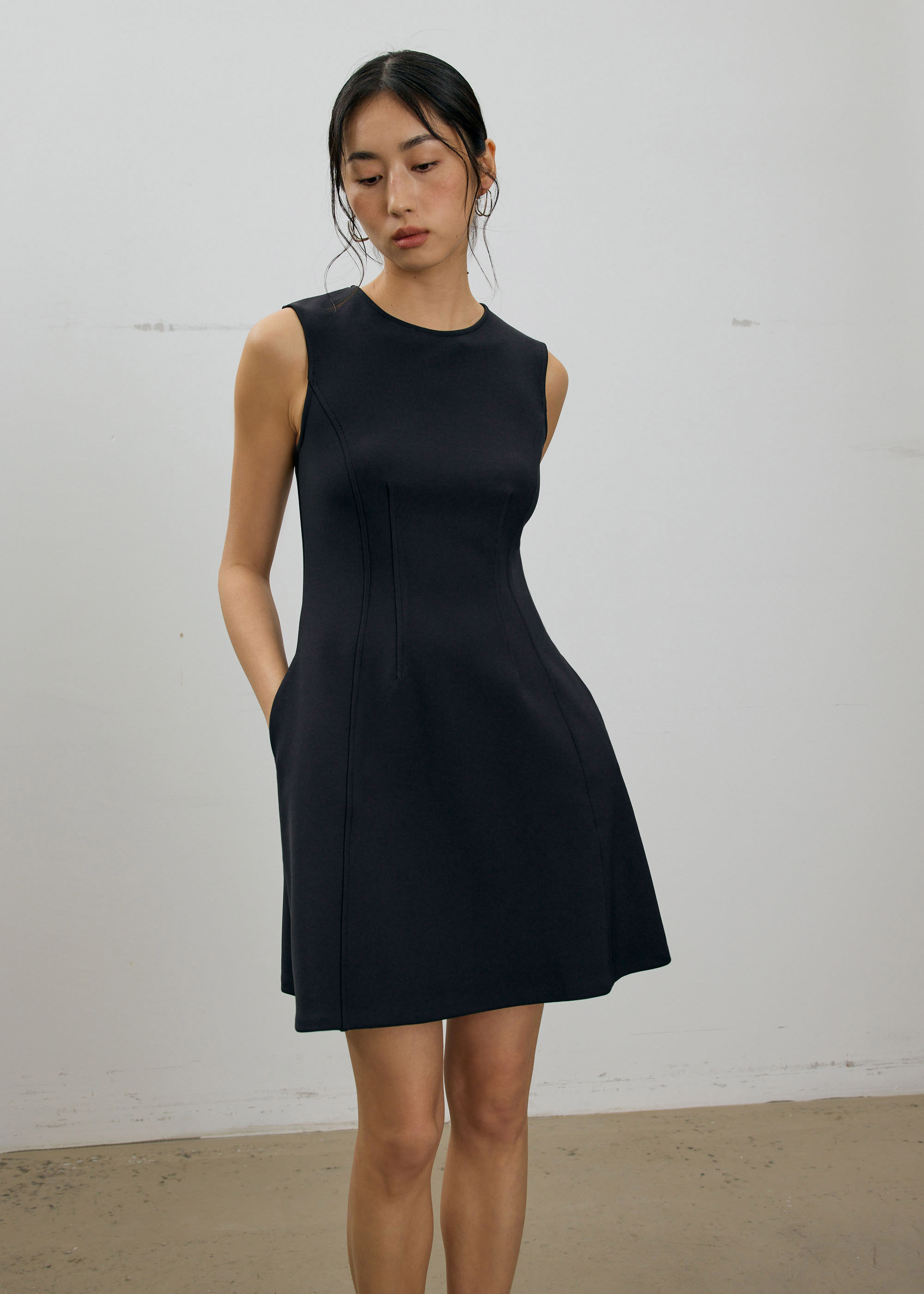 

Hera Classic Panelled A-line Mini Dress-171-XS
