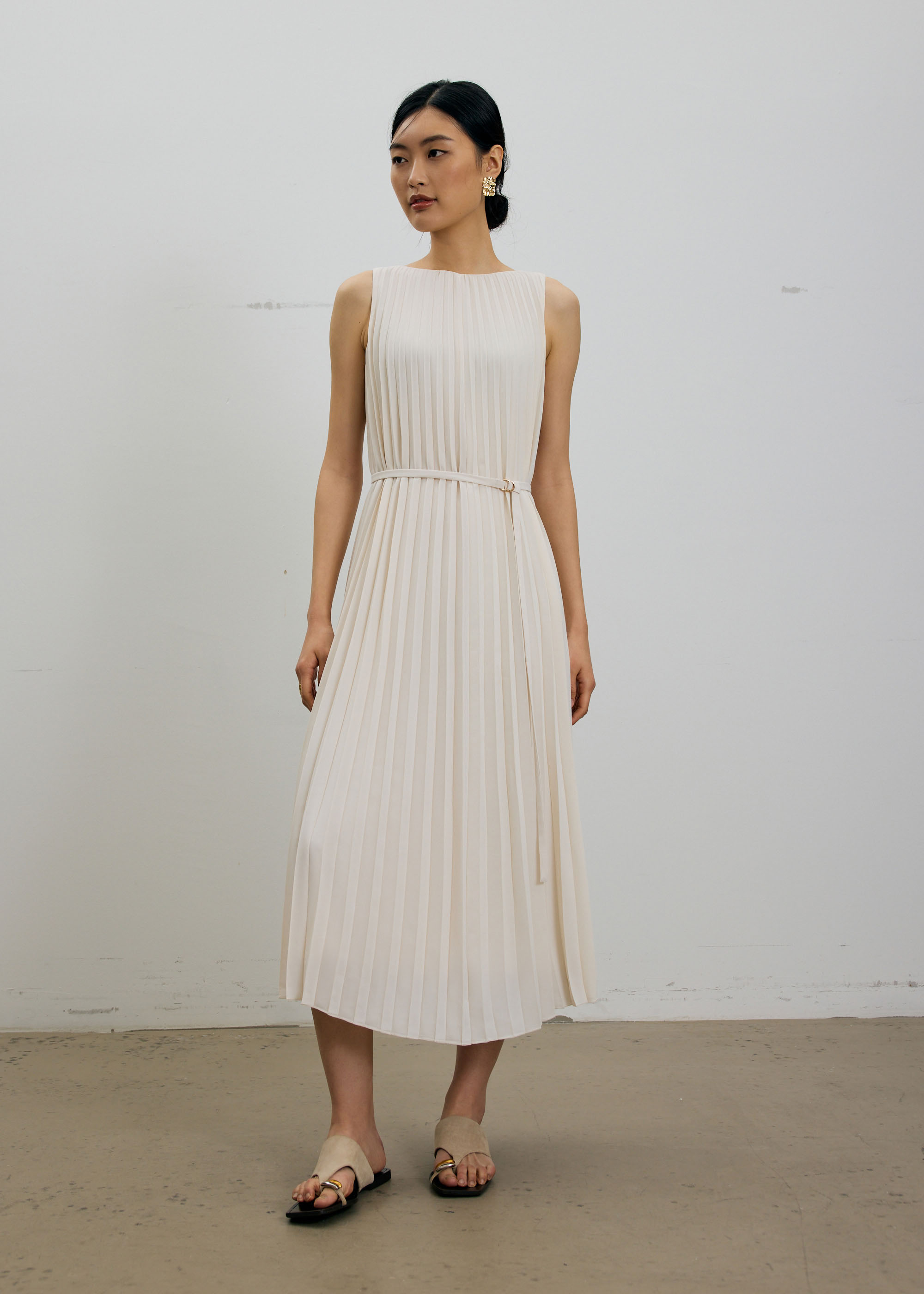 

Willa Reversible Sunray Pleated Midaxi Dress-437-XXS
