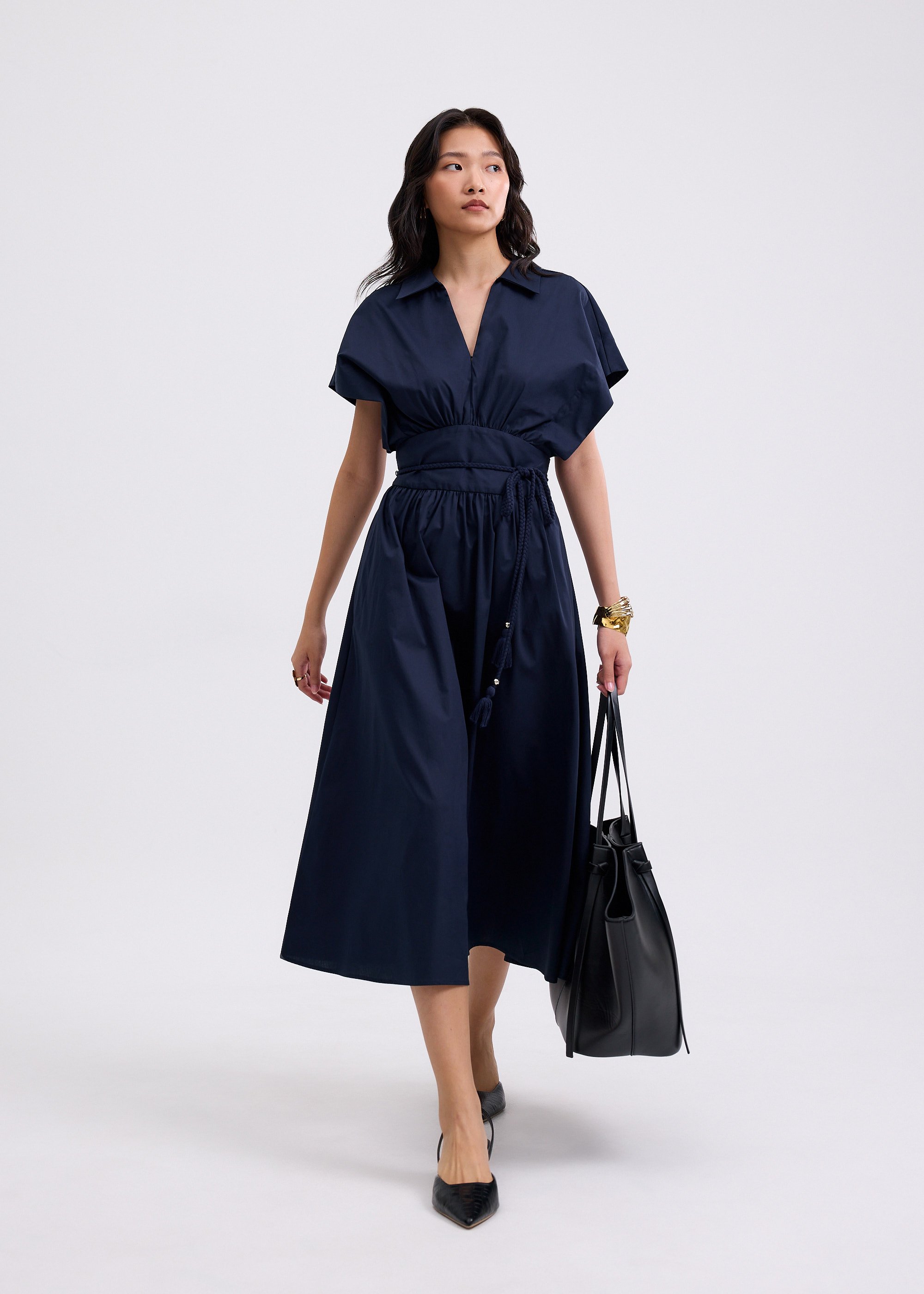 

Dahlia Poplin Fit & Flare Midaxi Dress Love, Bonito