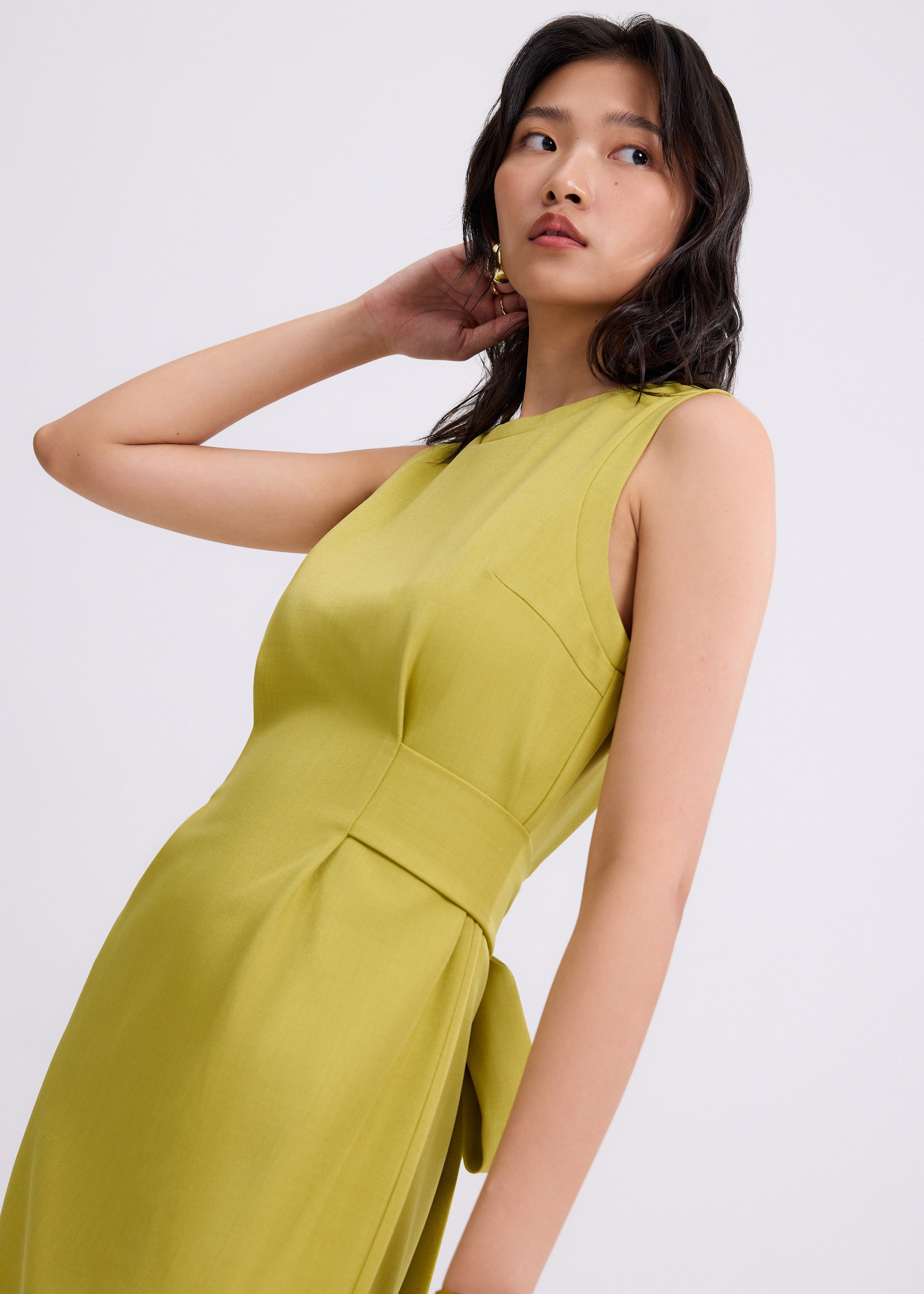 

Poppy Round Neck Column Midi Dress