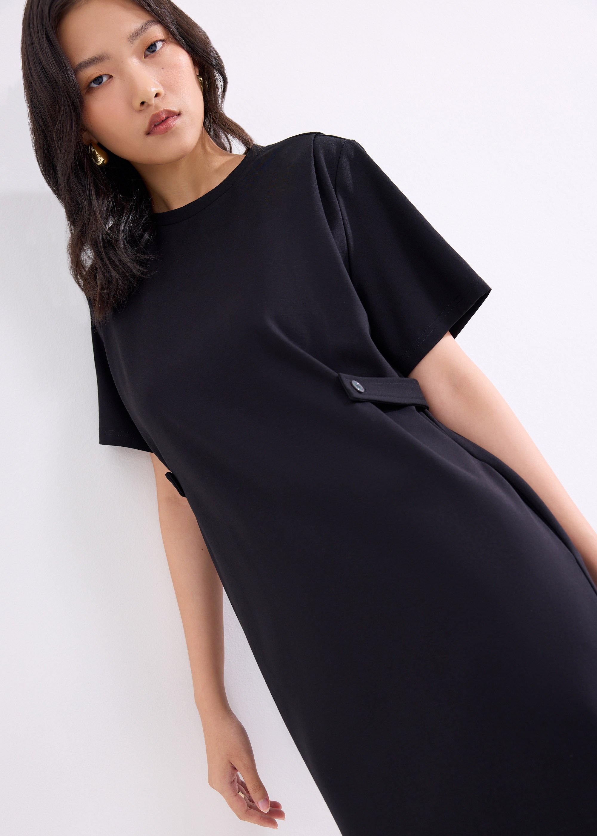 

Hyacinth Round Neck A-line Mini Dress Love, Bonito