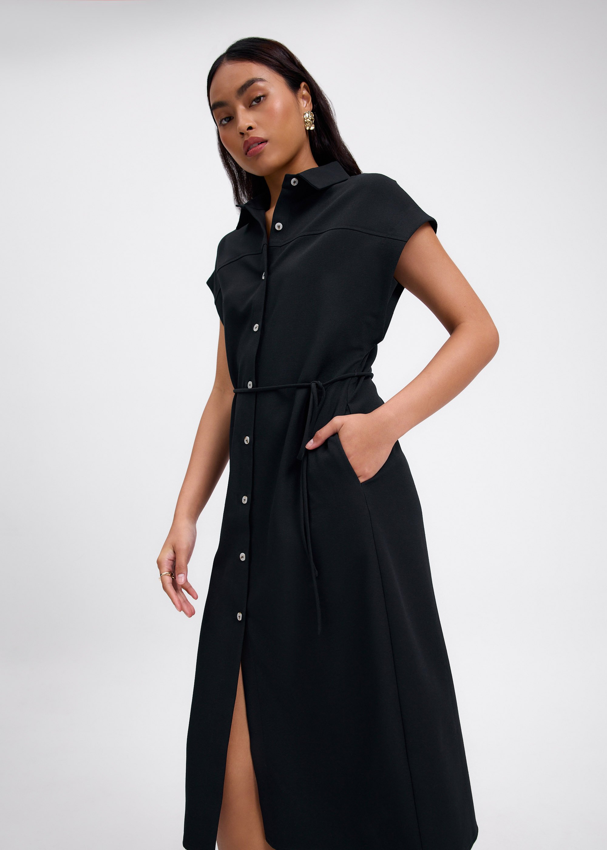 

Lian Button Down Column Midaxi Dress Love, Bonito