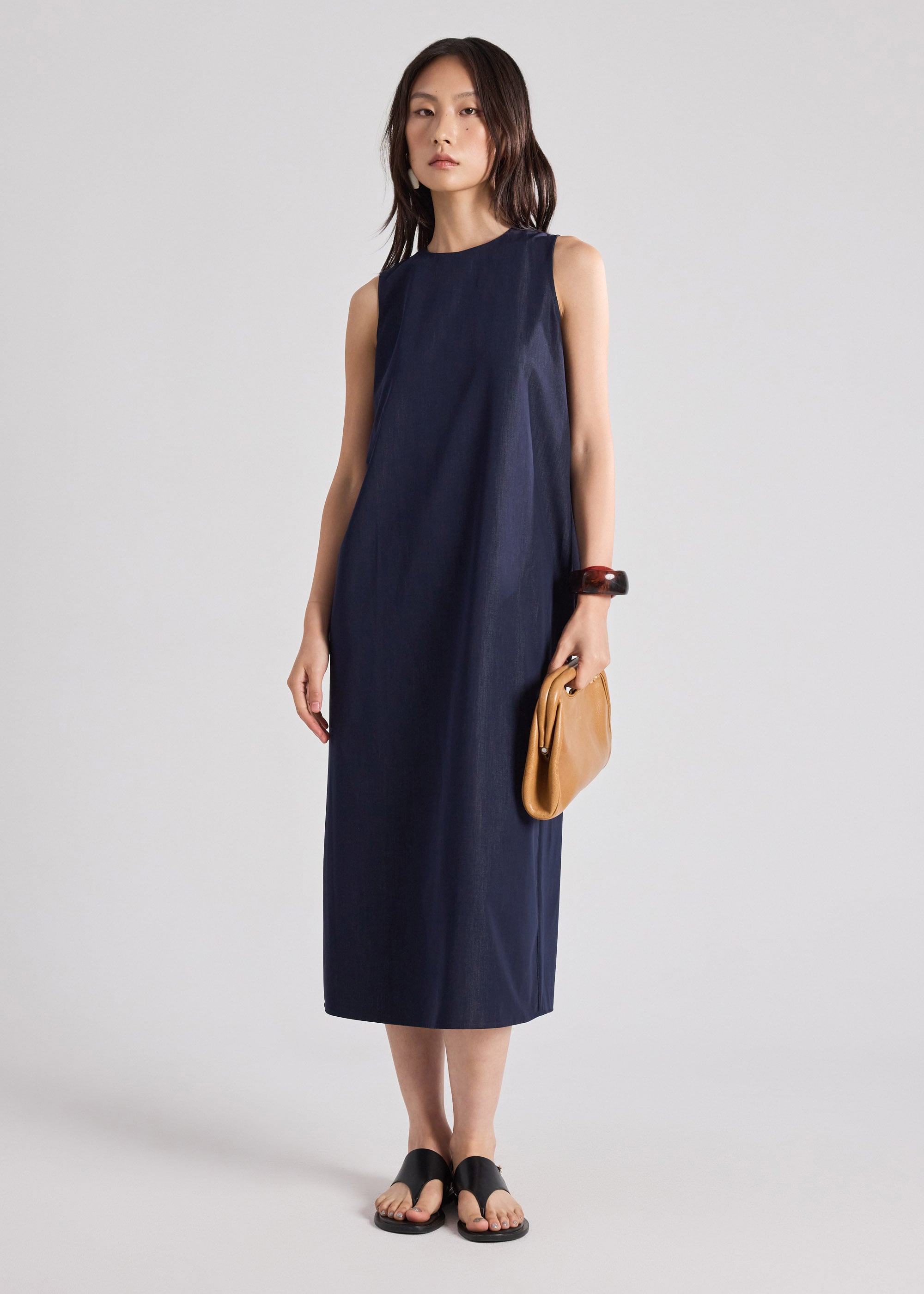 Anitra Chambray Shift Dress Love, Bonito: retailer-supplied image