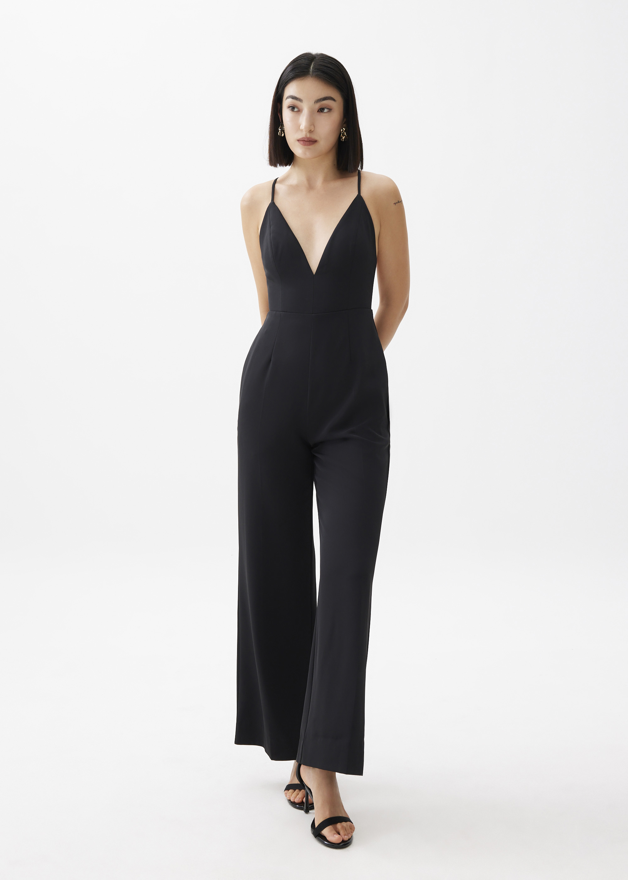

Leggy™ Keana Padded Kick Flare Jumpsuit-014-L