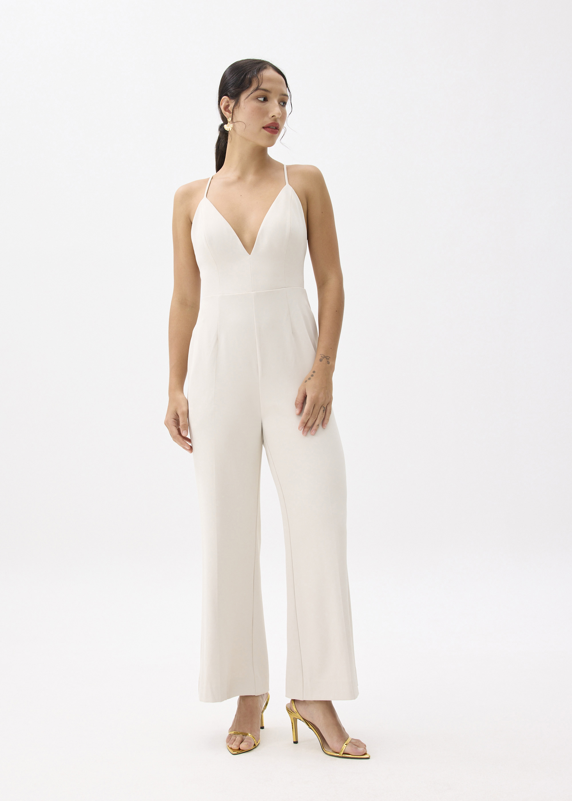 

Leggy™ Keana Padded Kick Flare Jumpsuit-042-L