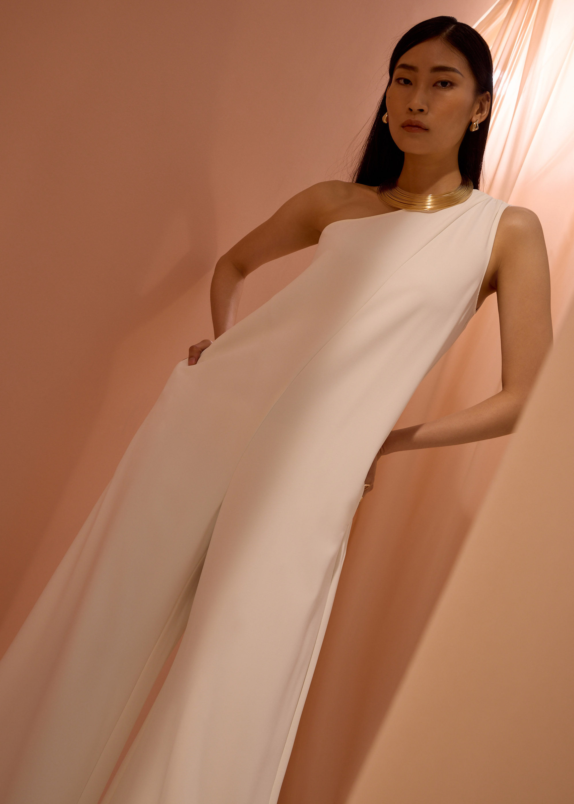 

Leggy™ Kanda Asymmetric Flare Jumpsuit