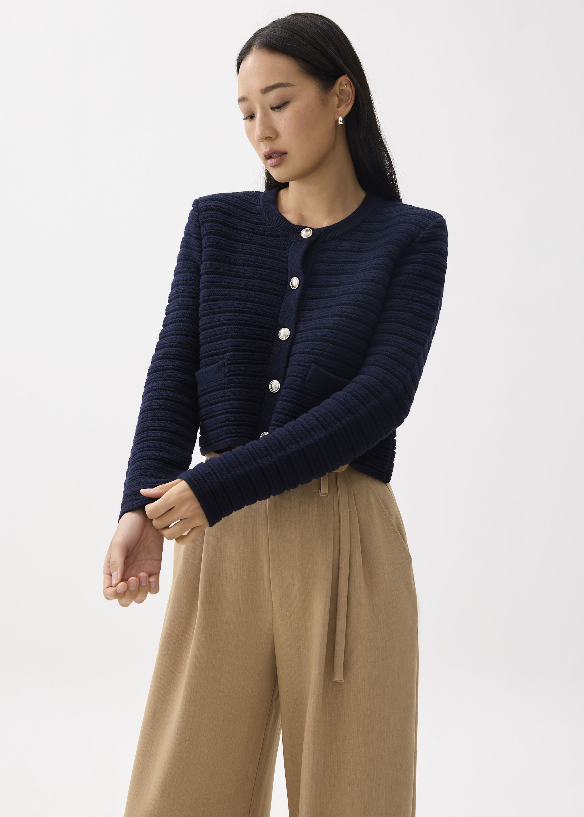 

Amiera Relaxed Knit Cardigan-014-XXS