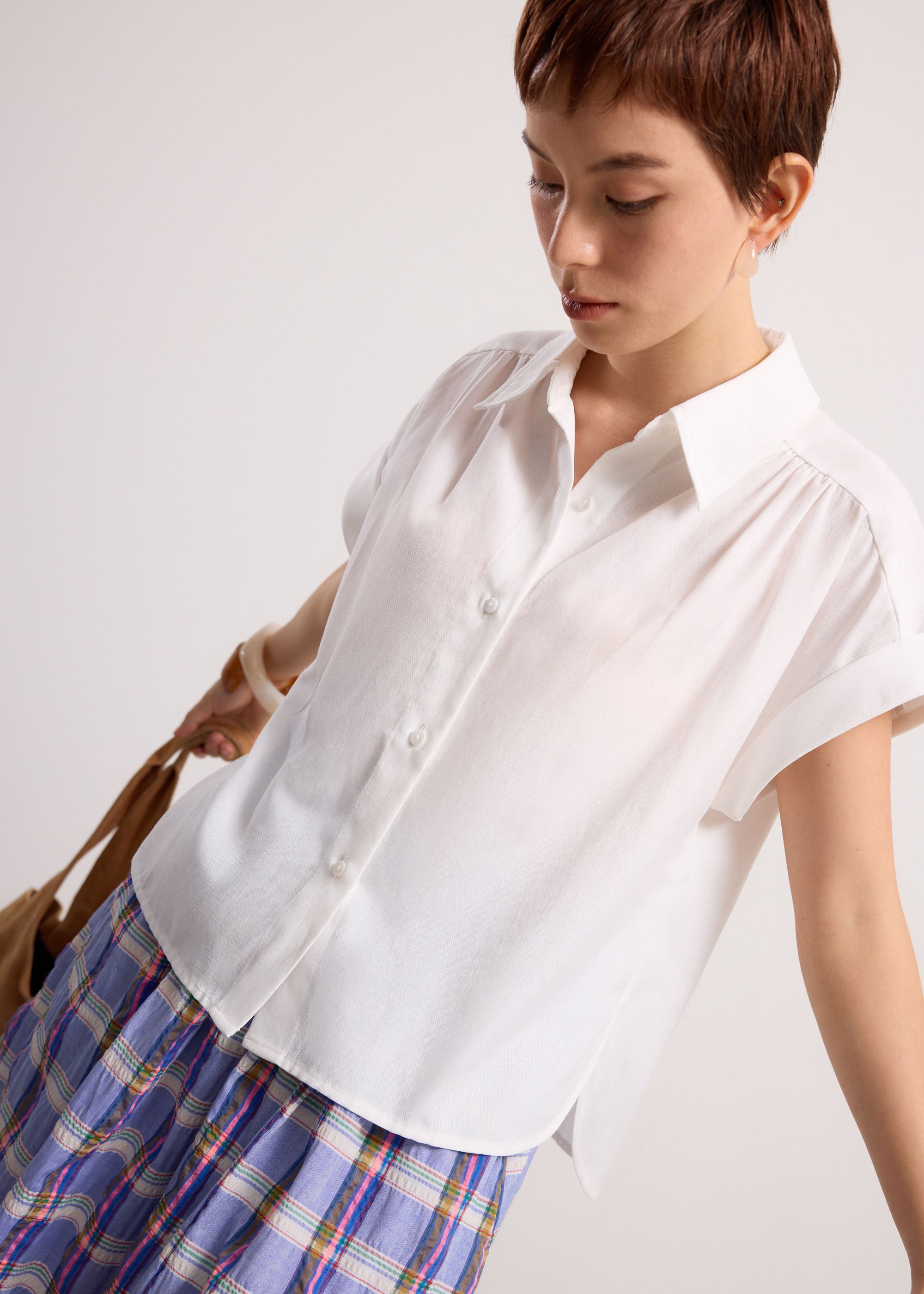 

Rupi Oxford Collared Button Down Shirt Love, Bonito