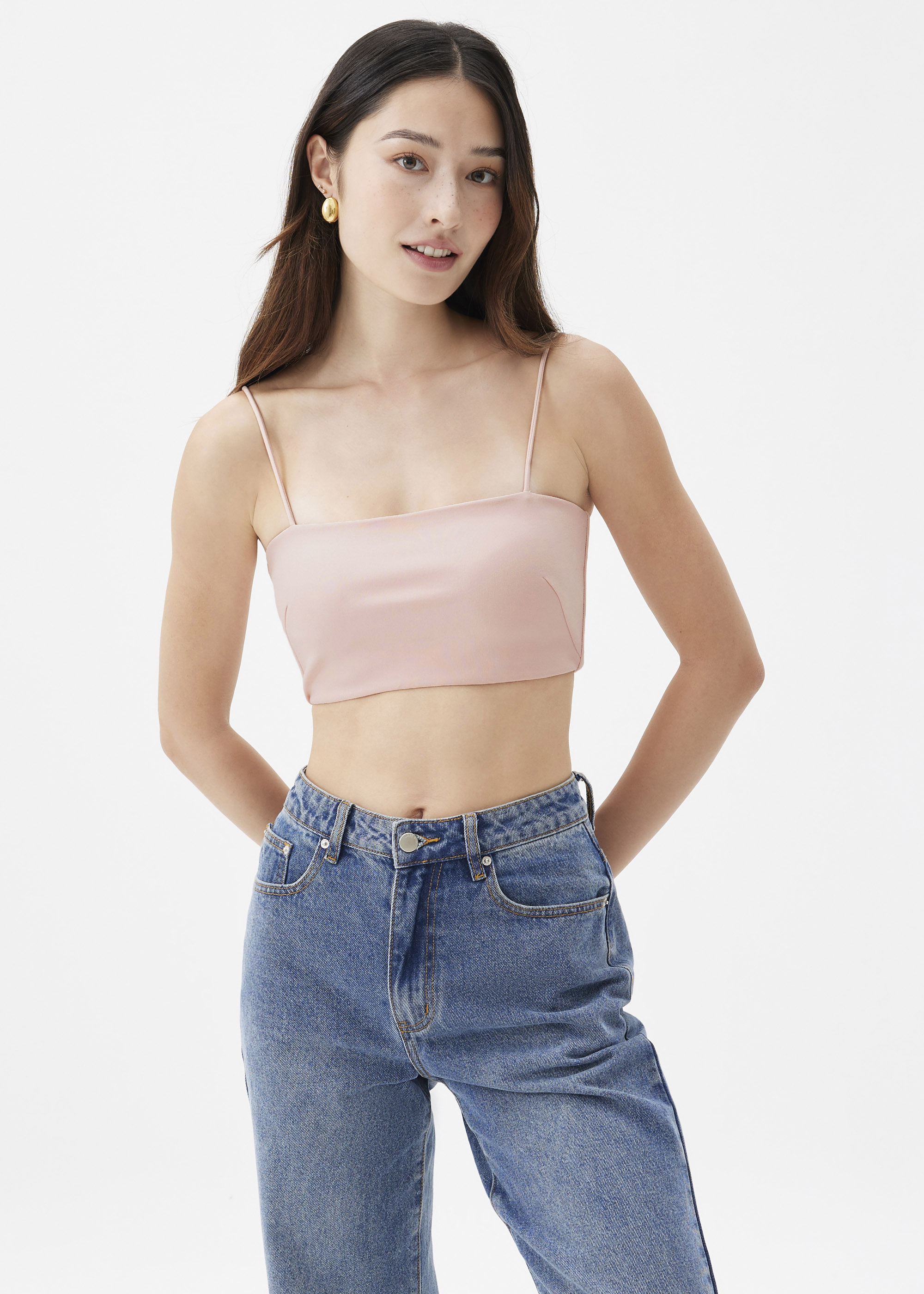 

Joey Padded Crop Camisole Top-026-S
