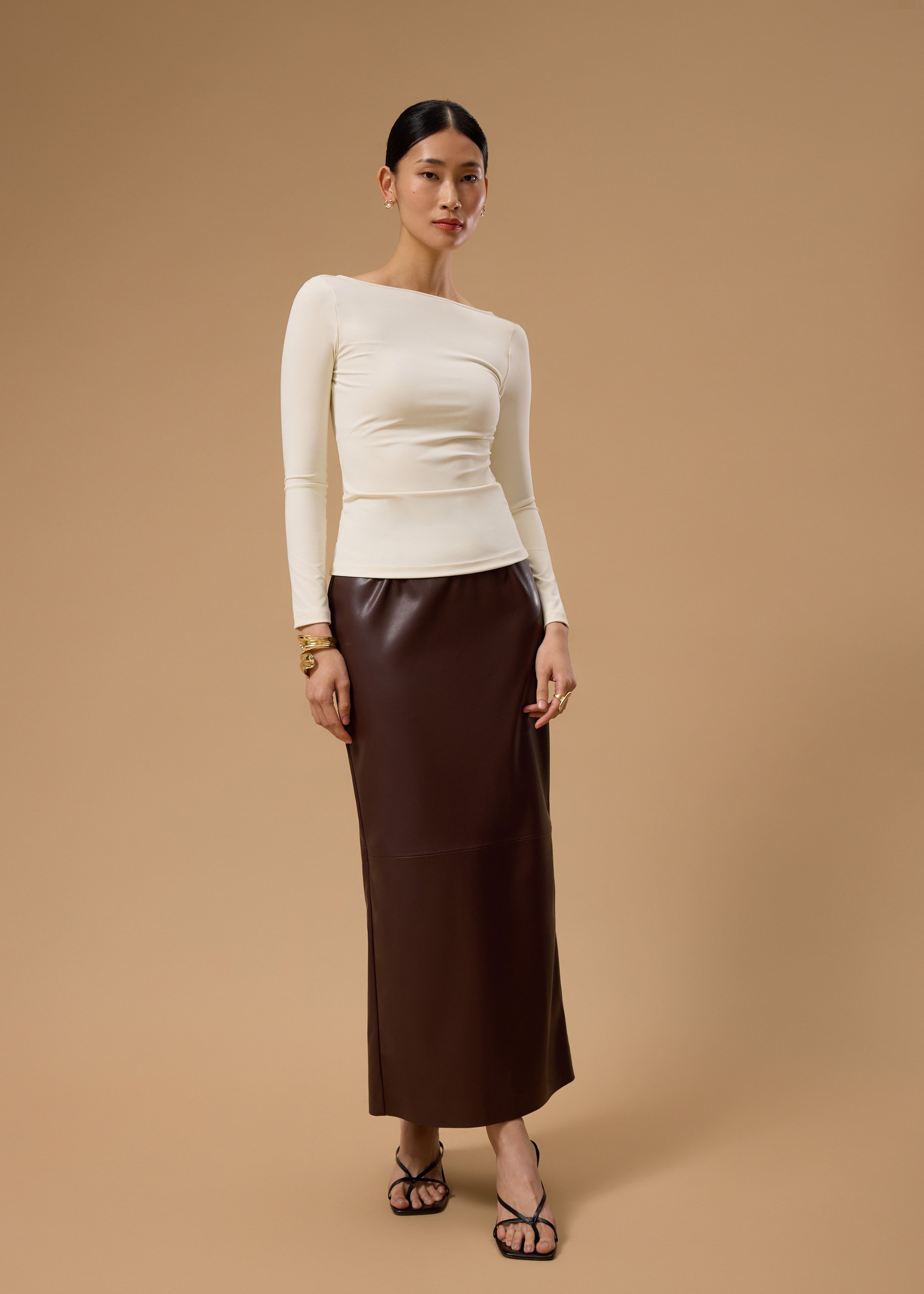 

BraFree by LB Xinyi Jersey Boat Neck Fitted Tee Love, Bonito