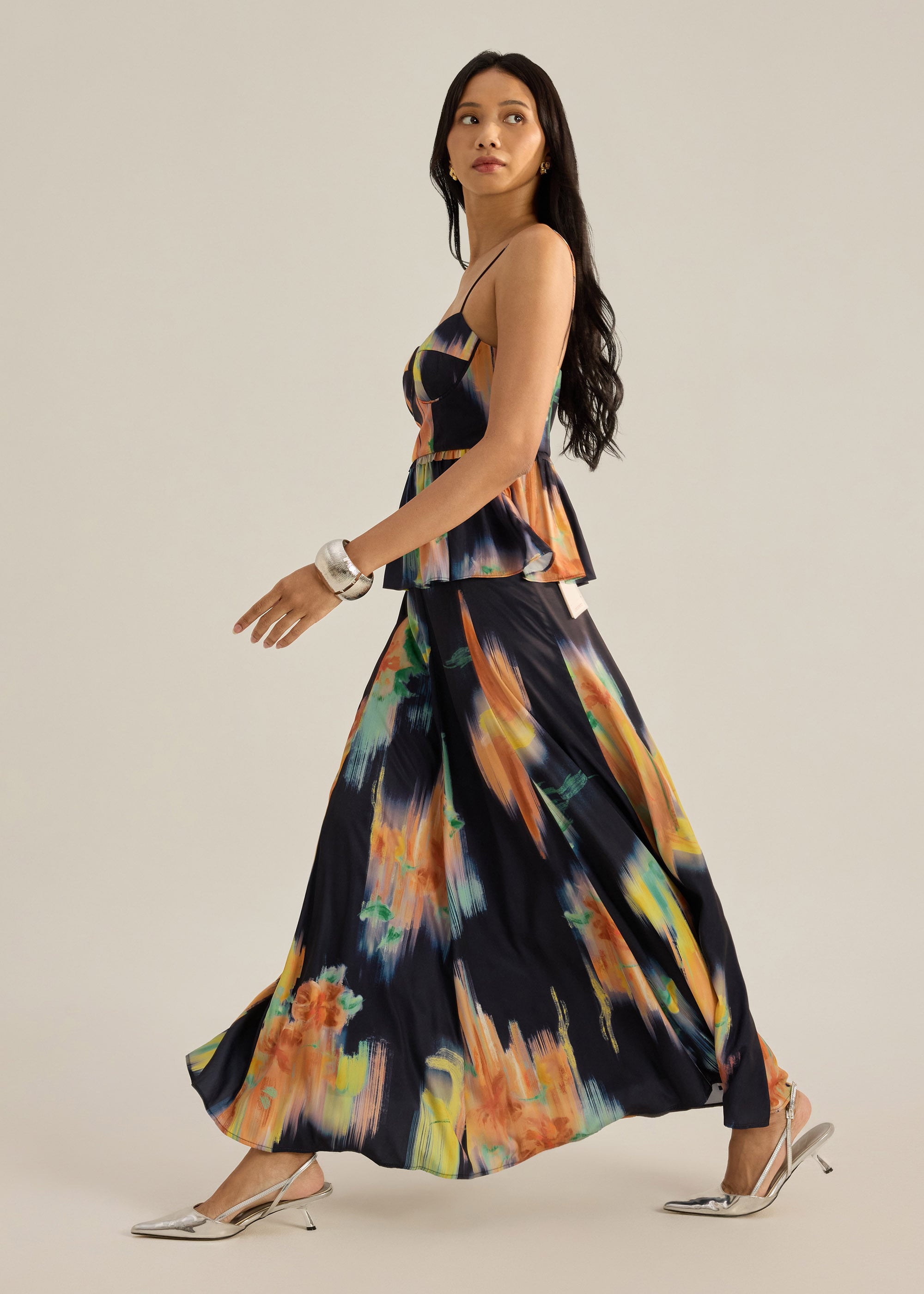 Peplum Camisole in Summer Haze Love, Bonito: retailer-supplied image