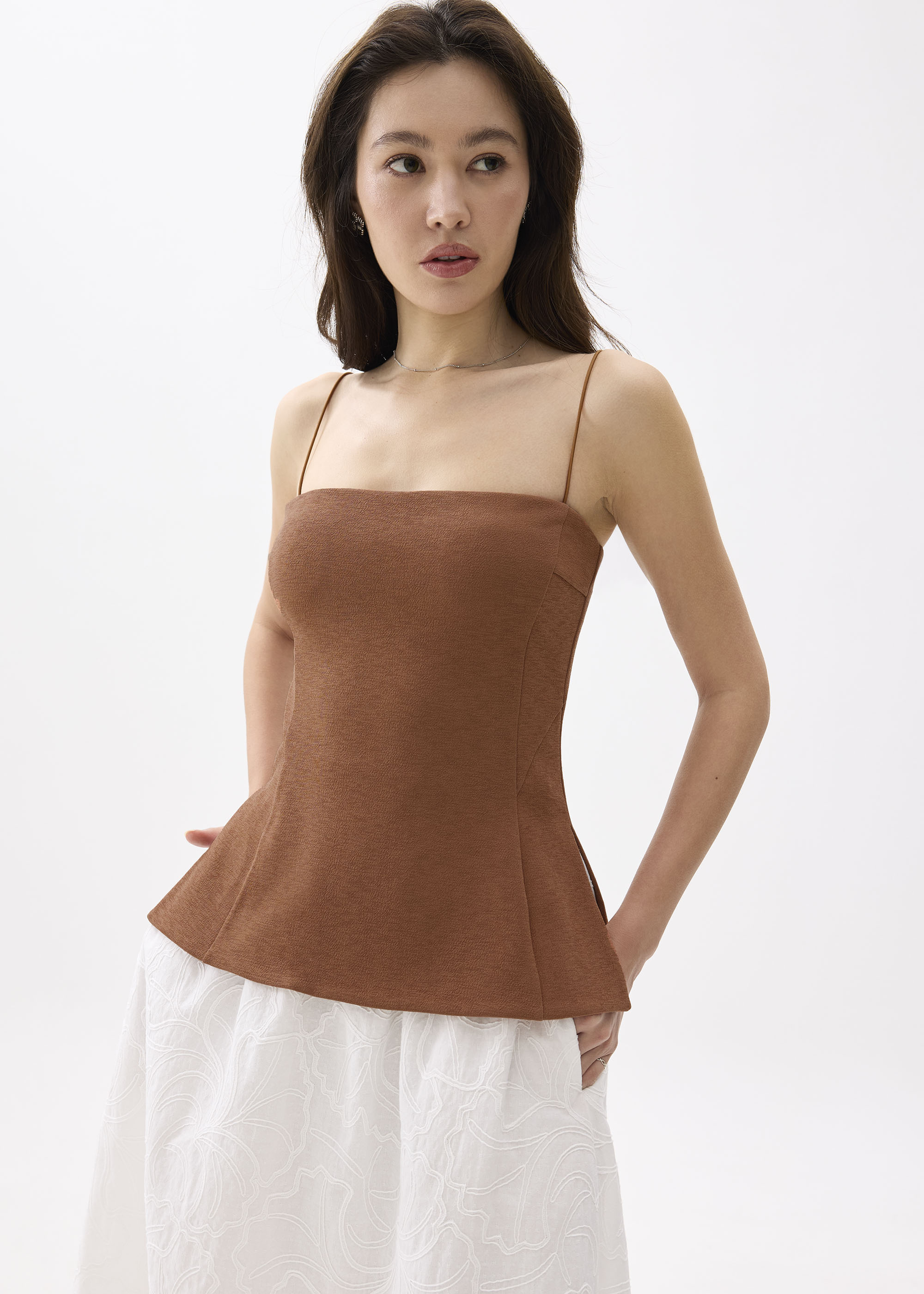 

Padded Straight Neck Tube Top-173-S