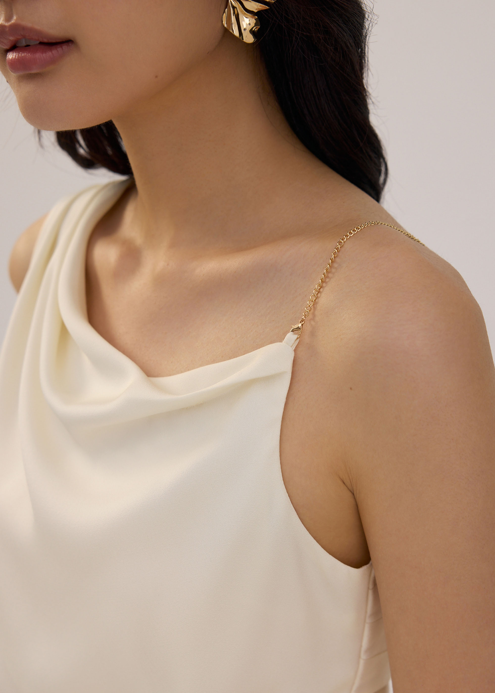 

Asymmetric Satin Top