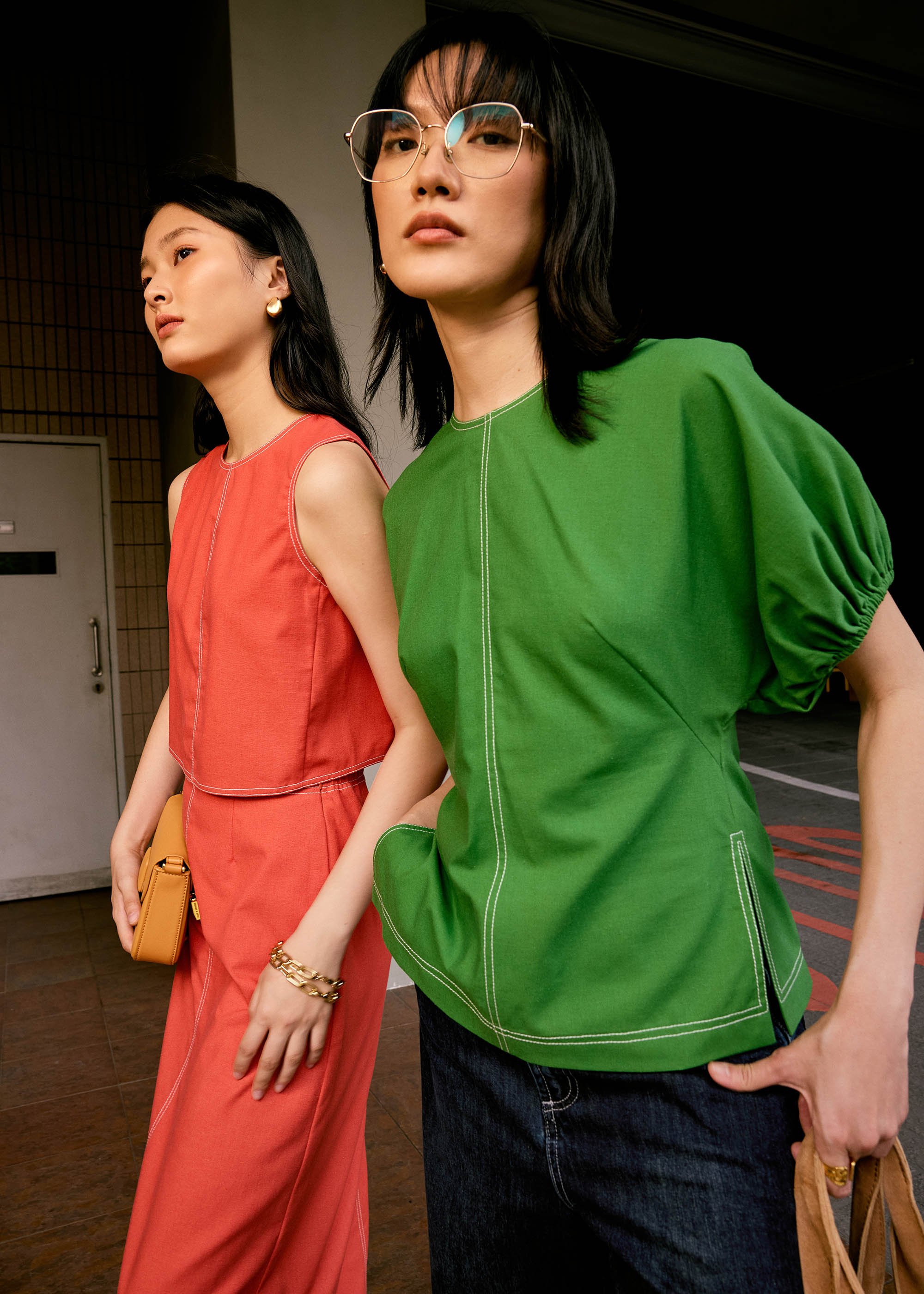 

Round Neck Batwing Tunic Top Love, Bonito