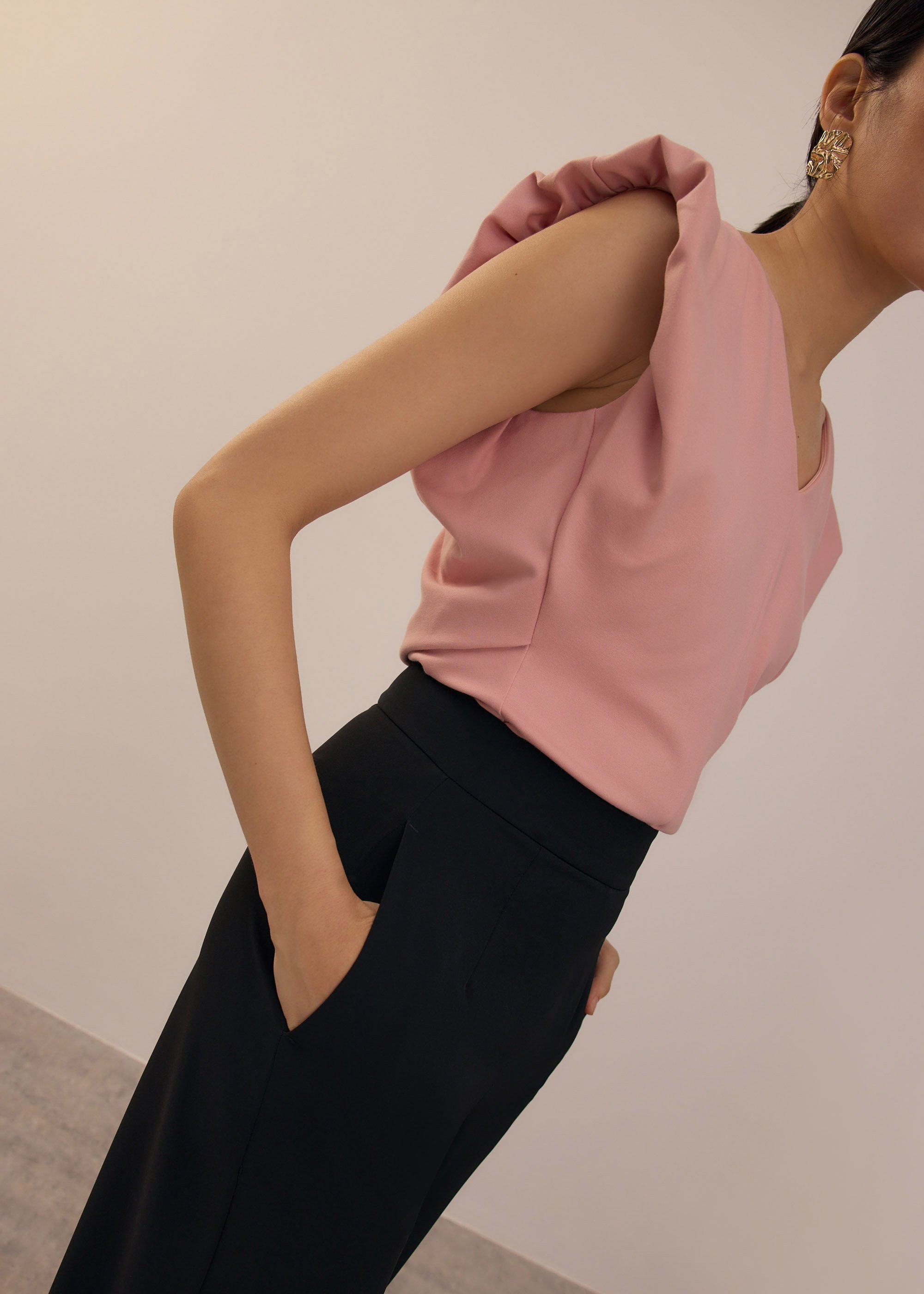 

Jersey V-neck Top Love, Bonito