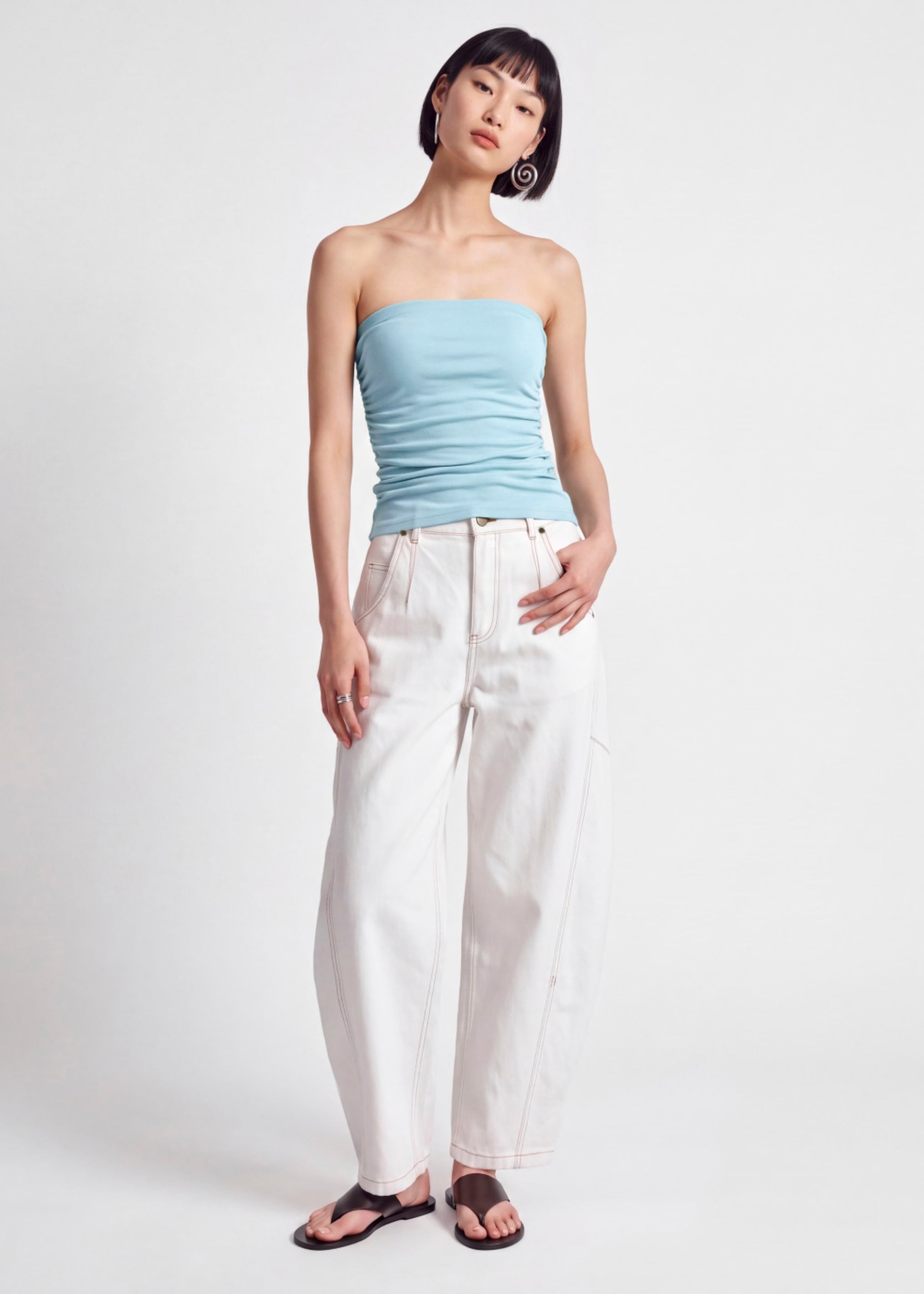 BraFree by LB Ruched Tube Top Love, Bonito: retailer-supplied image
