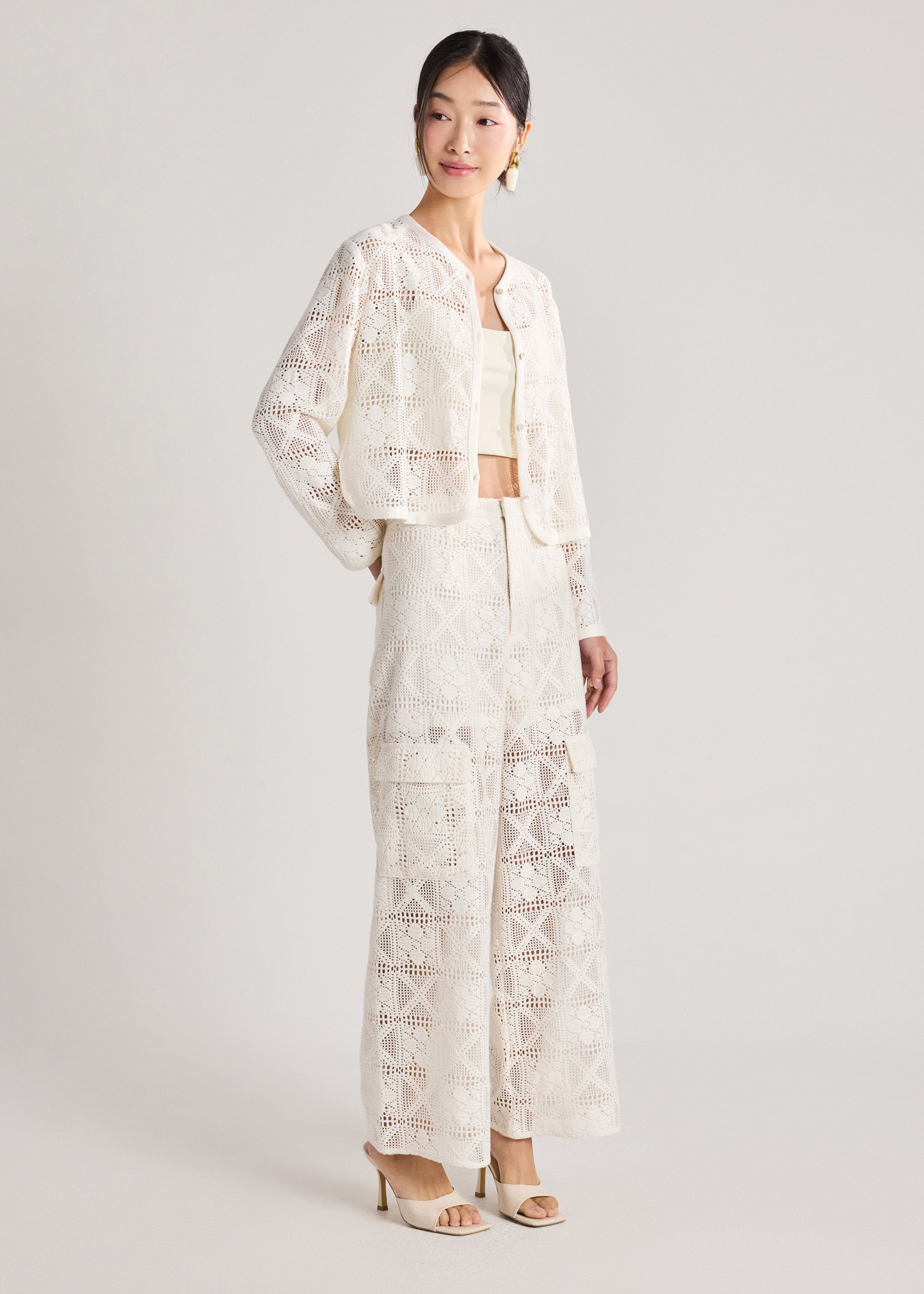 Crochet Cargo Pants Love, Bonito: retailer-supplied image