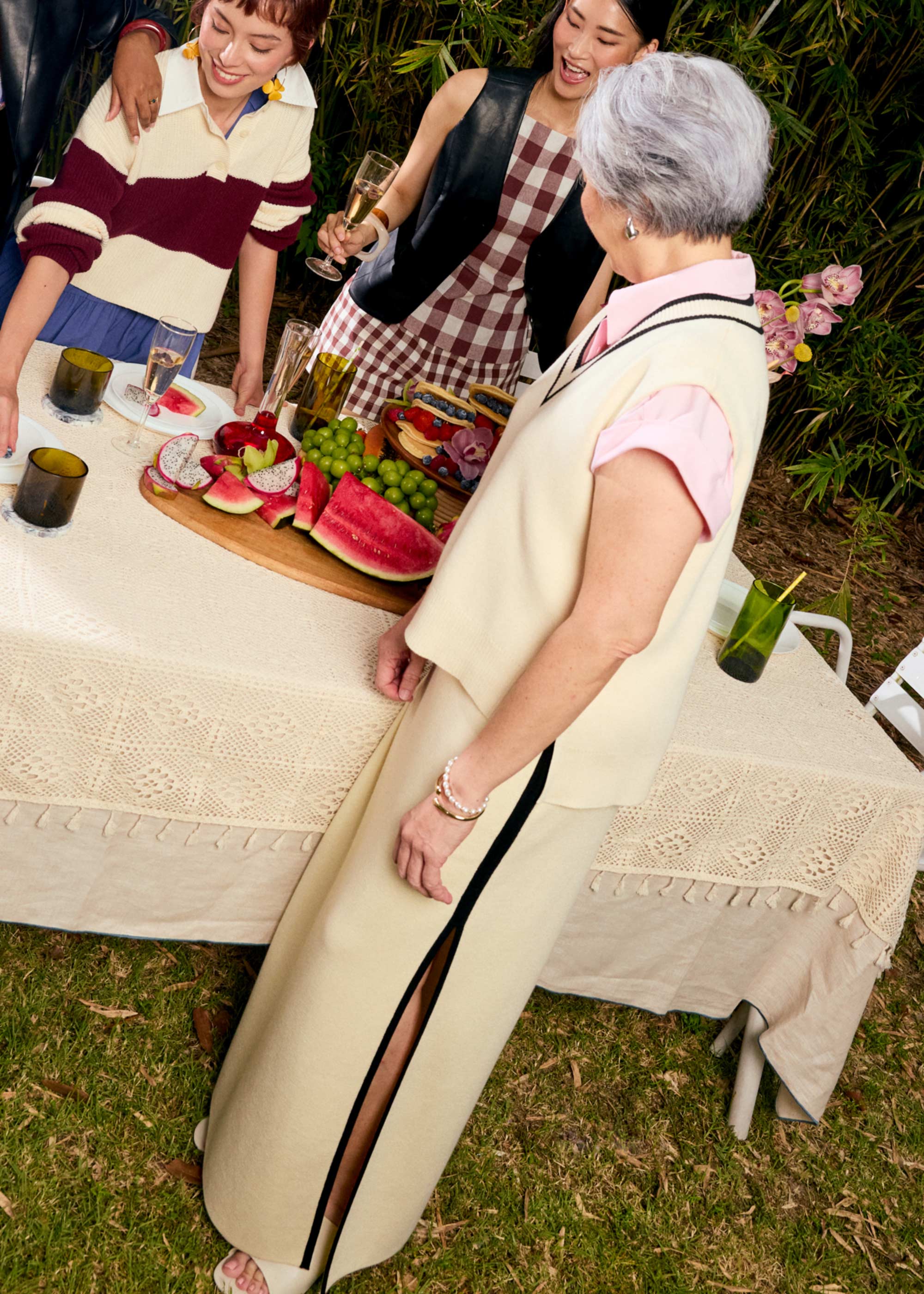 

Elastic Knit High Waist Column Maxi Skirt Love, Bonito