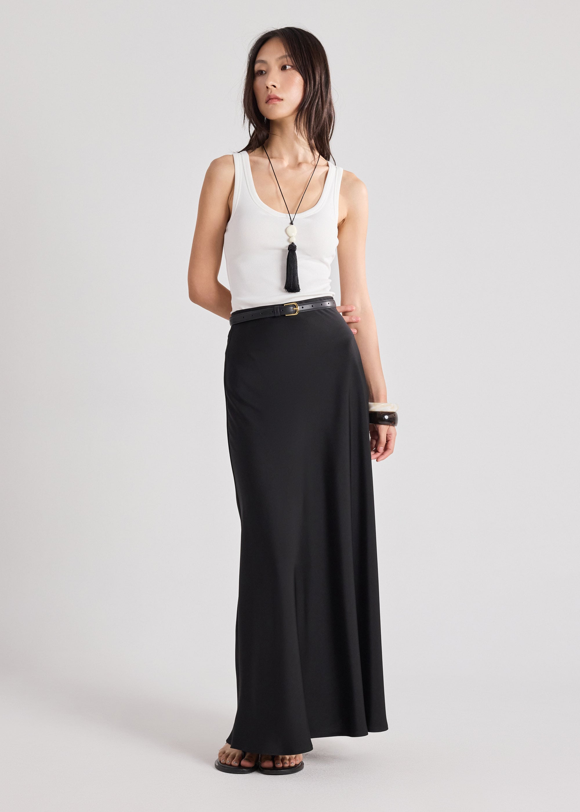 Indah Satin Skirt Love, Bonito: retailer-supplied image
