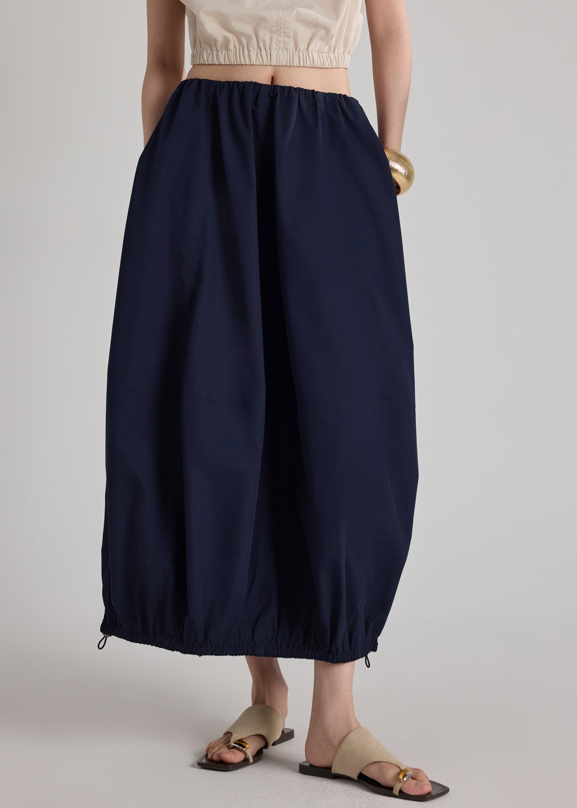 Toggle Hem Cocoon Skirt Love, Bonito