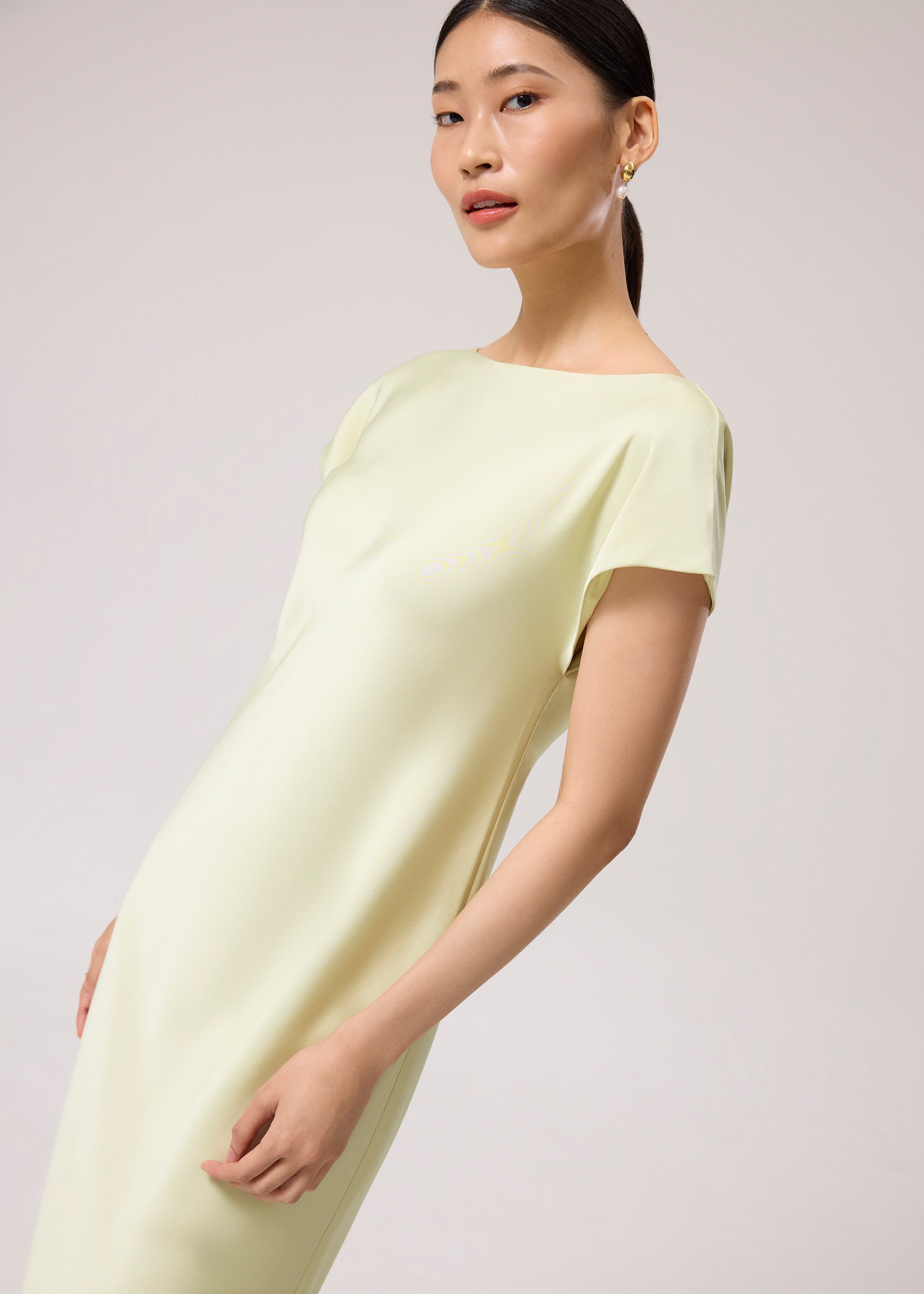 

Satin Bias Cut Midaxi Dress Love, Bonito