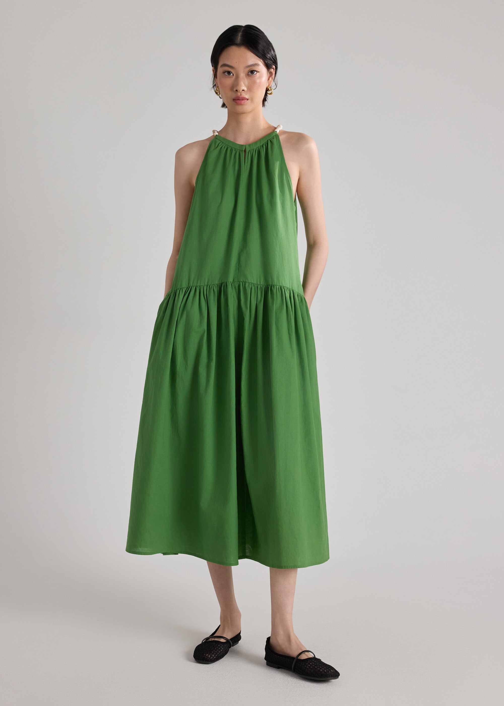 Coastal Beads Trapeze Dress Love, Bonito: retailer-supplied image