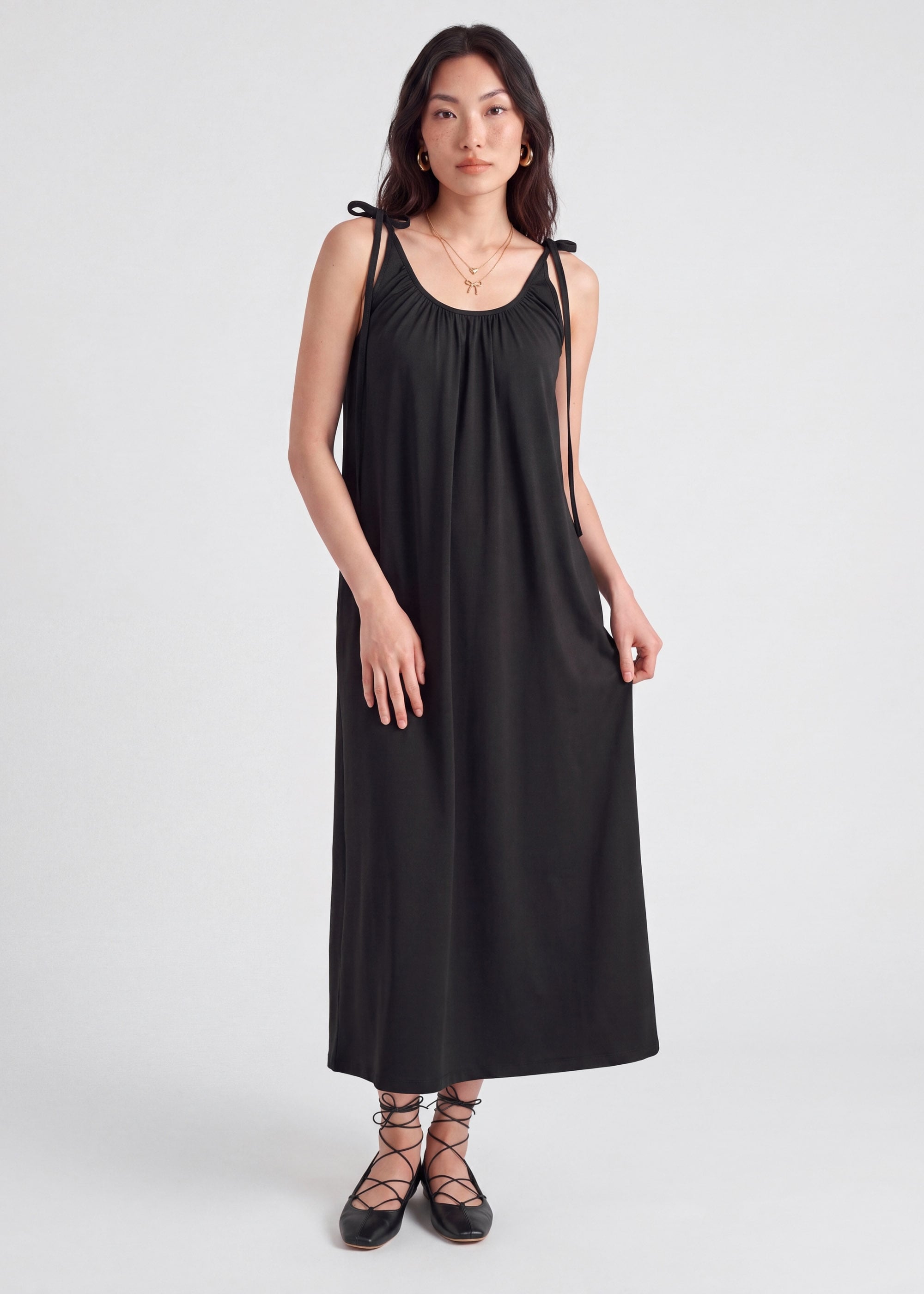 Poplin Trapeze Dress Love, Bonito: retailer-supplied image