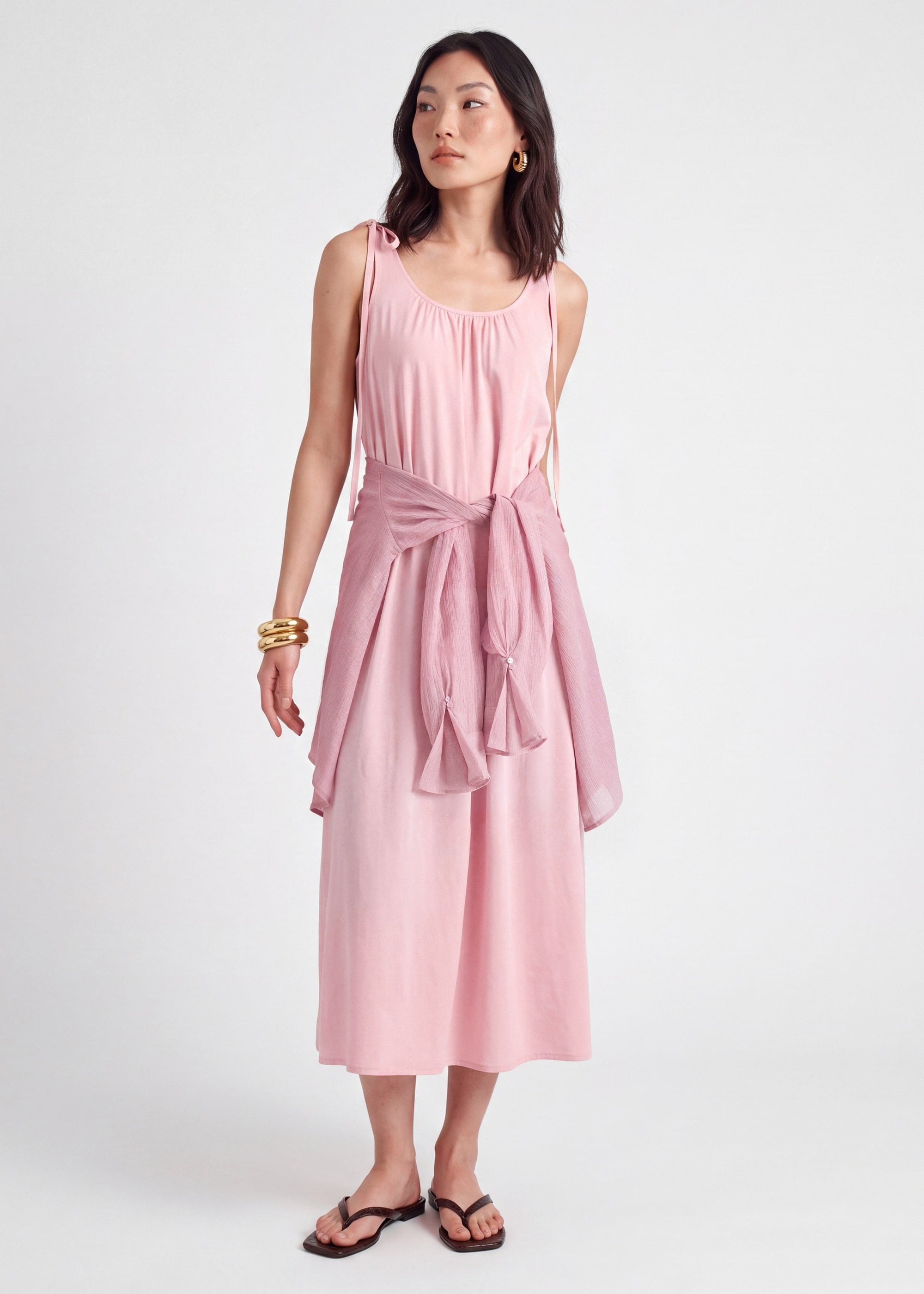 Poplin Trapeze Dress Love, Bonito: retailer-supplied image