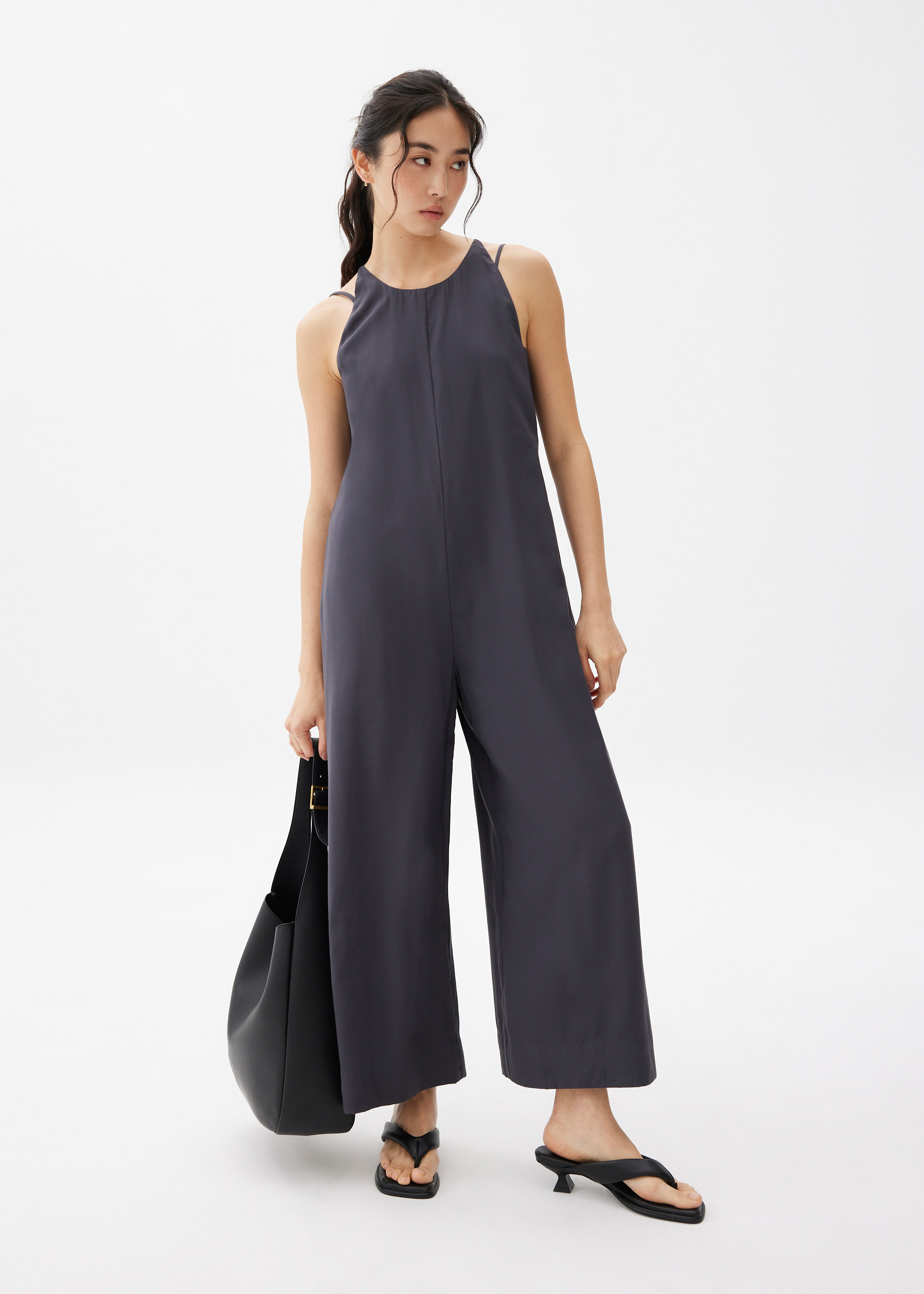 

Round Neck Straight Leg Jumpsuit-171-S