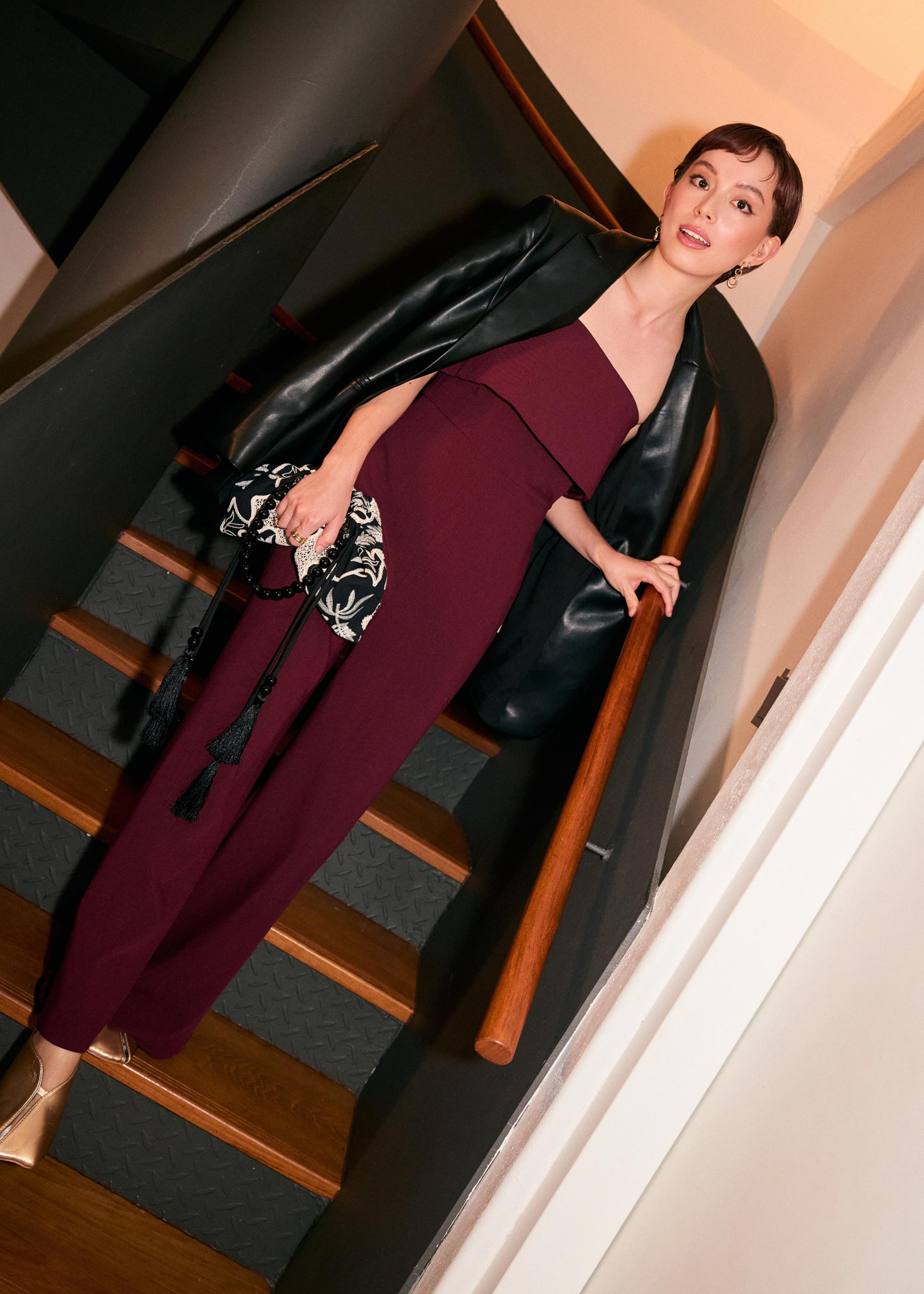 

Ponte Tube High Rise Wide Leg Jumpsuit Love, Bonito