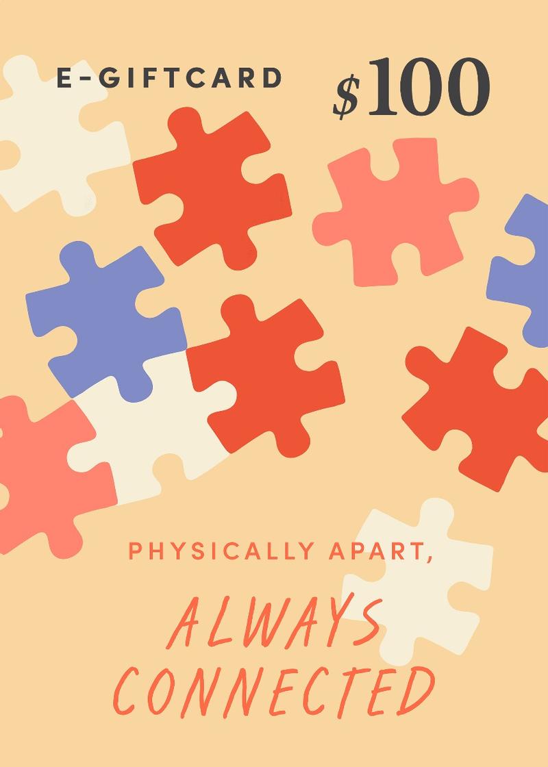 Love, Bonito e-Gift Card - Physically Apart, Always Connected - $100