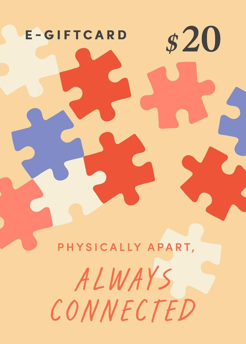 Love, Bonito e-Gift Card - Physically Apart, Always Connected - $20