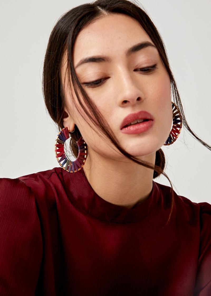 Viviana Woven Yarn Earrings