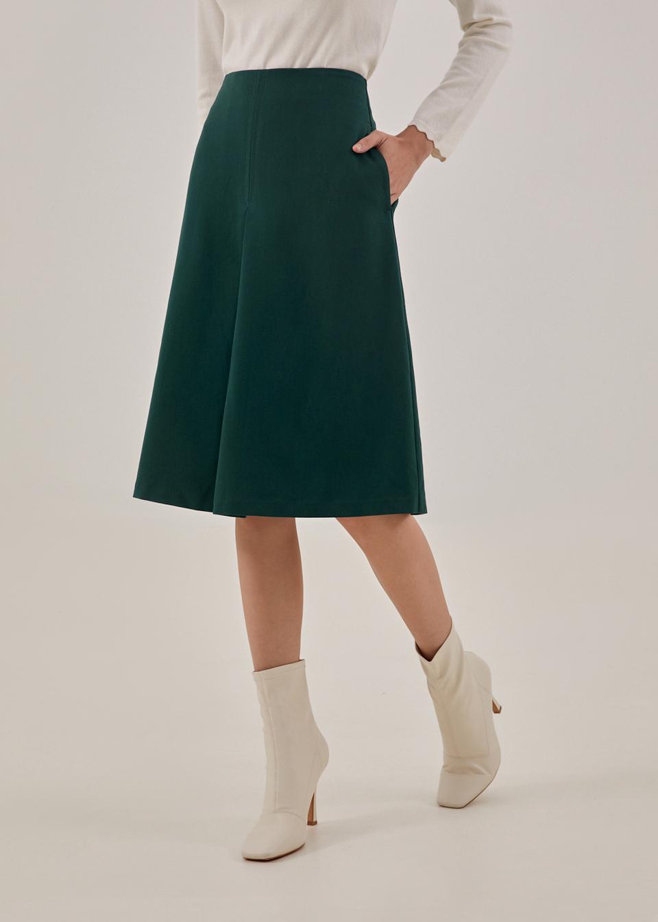 Buy Delanie A-line Midi Skirt @ Love, Bonito Singapore