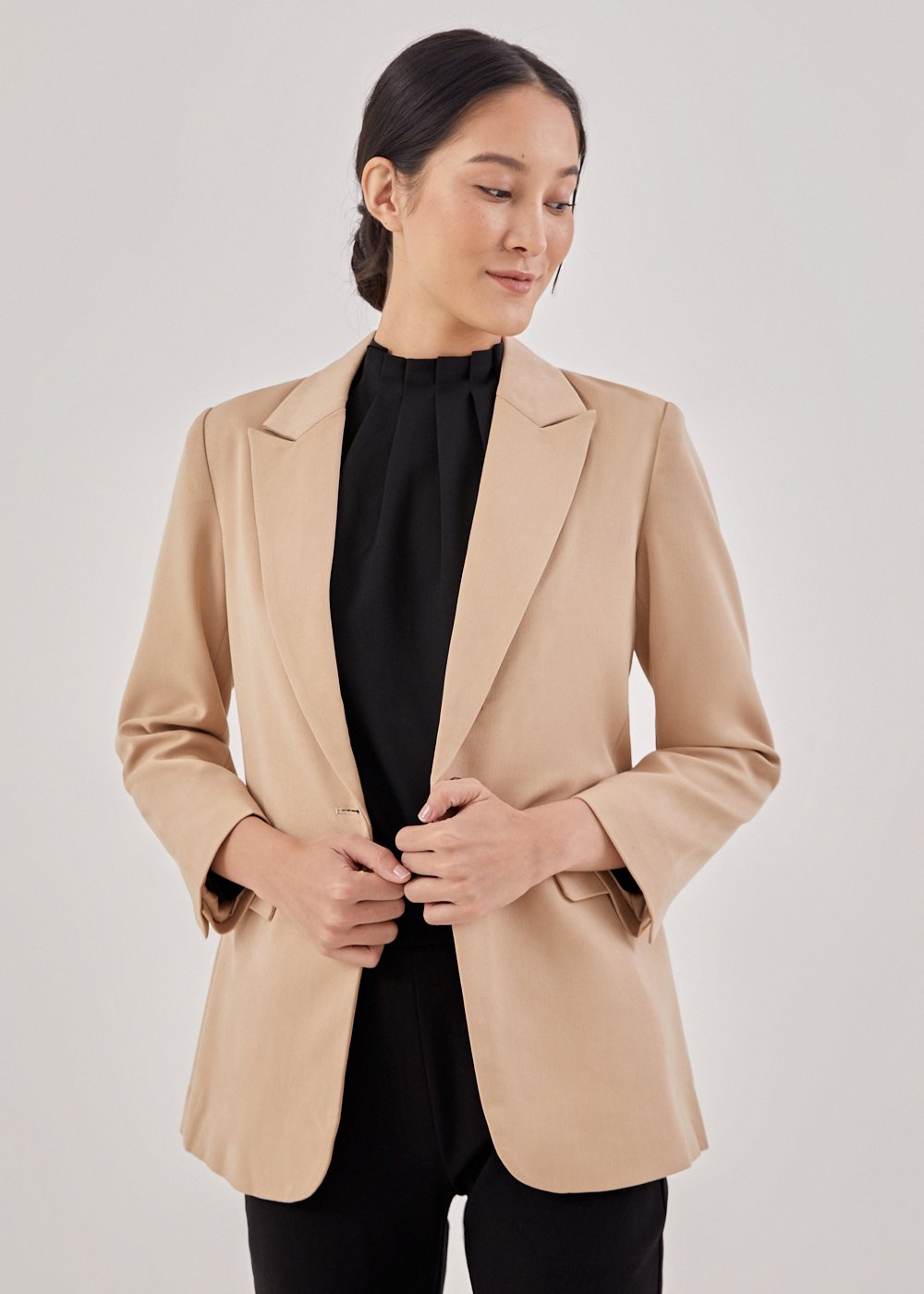 Buy Nolan Shoulder Padded Classic Blazer Love, Bonito Singapore